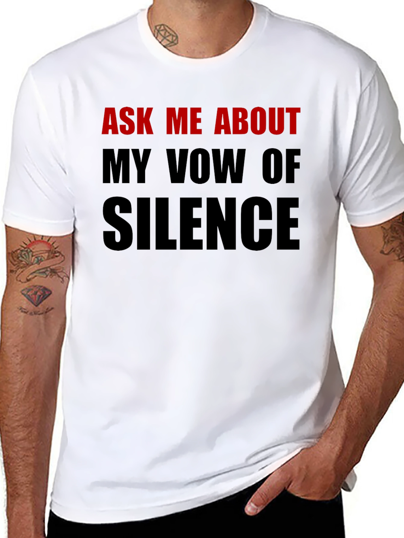 Ask Me About My Vow of Silence T-Shirt