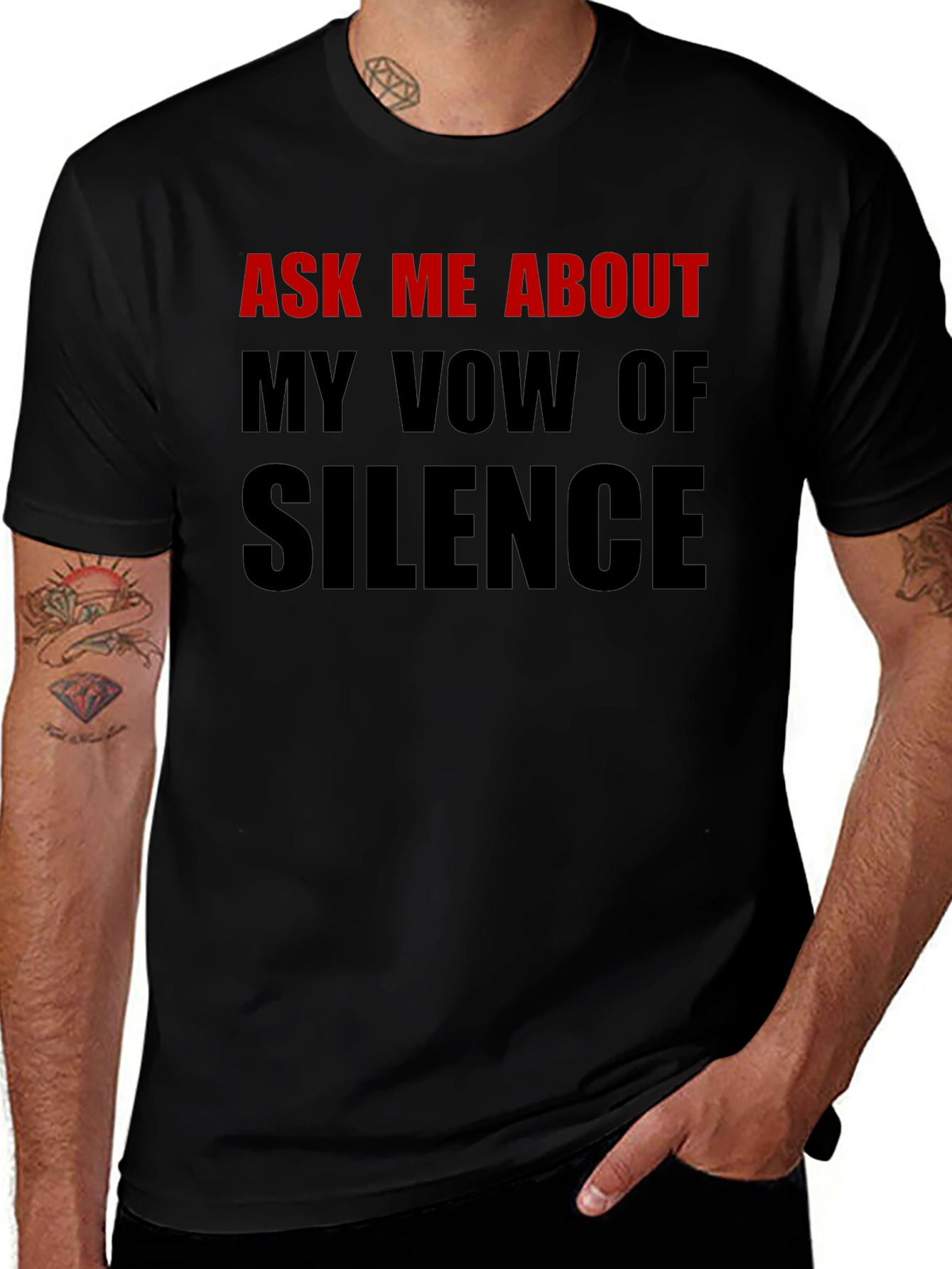 Ask Me About My Vow of Silence T-Shirt