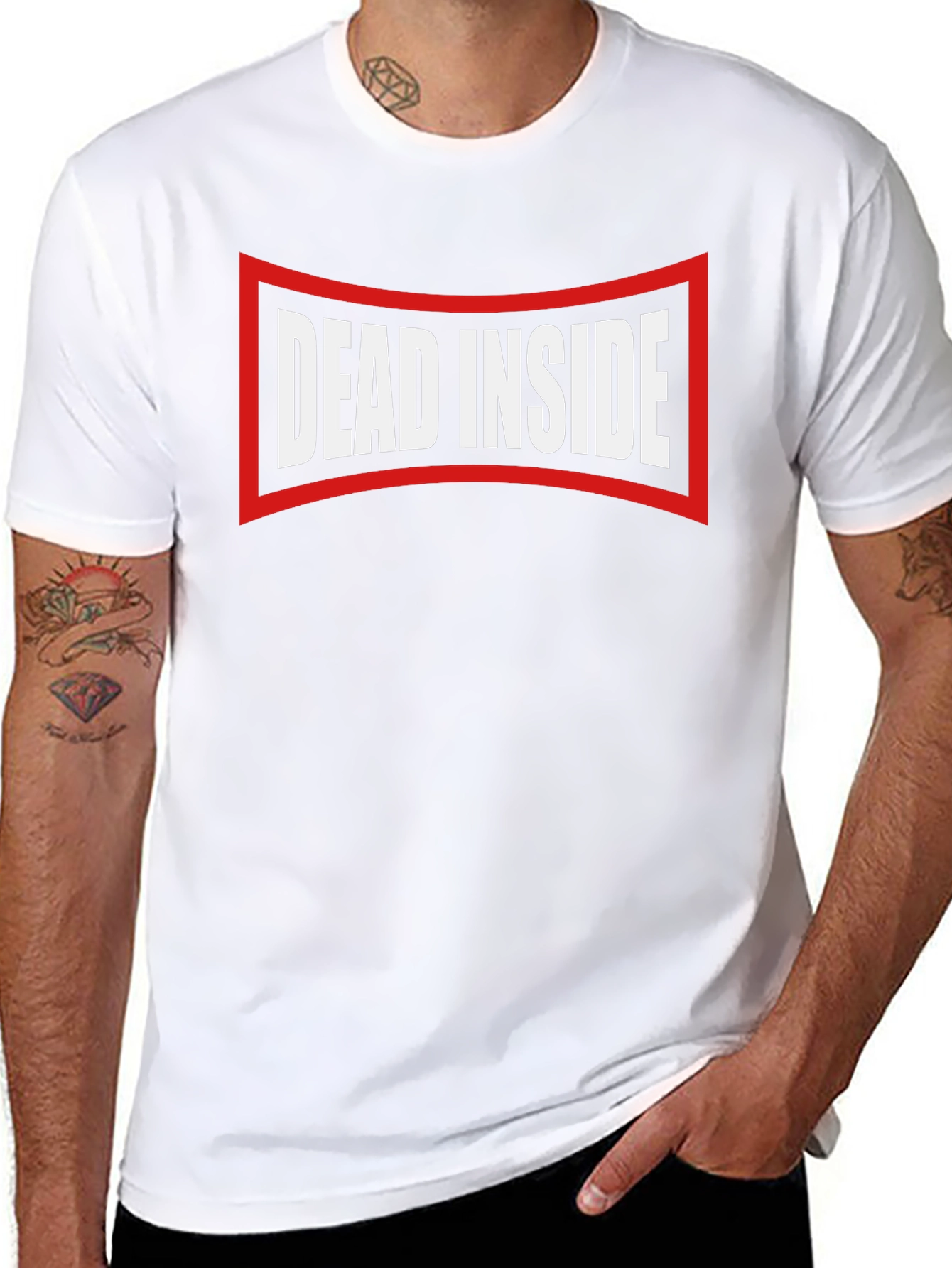Dead Inside Graphic Tee - Edgy Humor