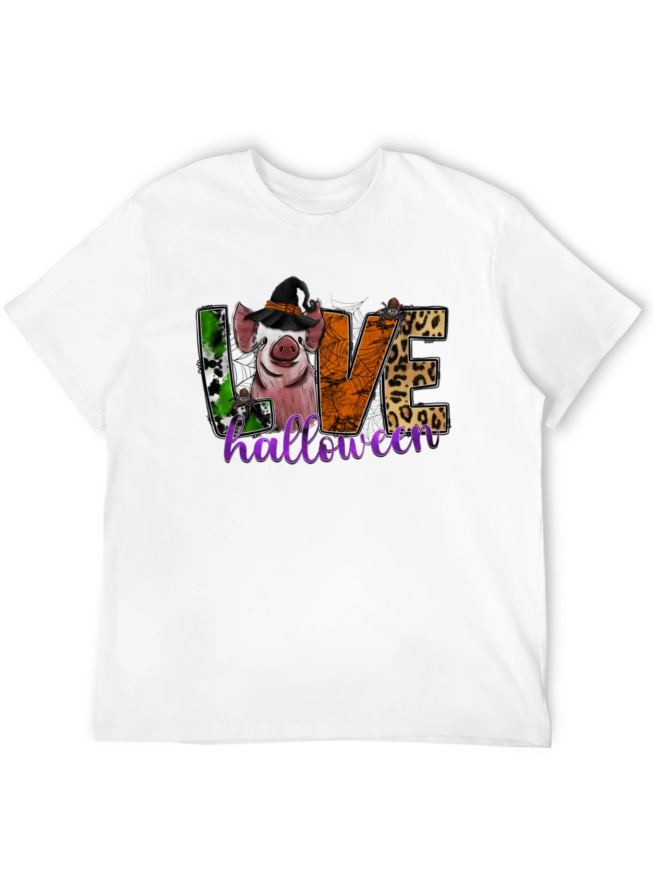 Halloween Pig Graphic T-Shirt