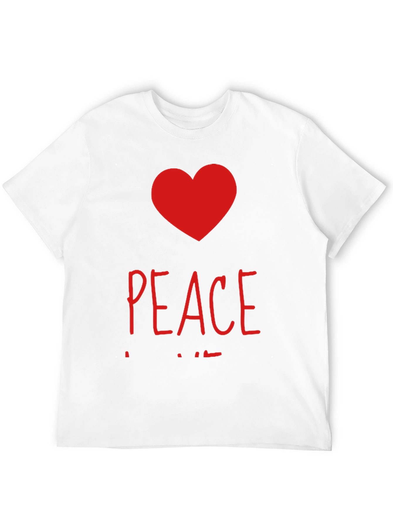 Peace and Love Graphic T-Shirt