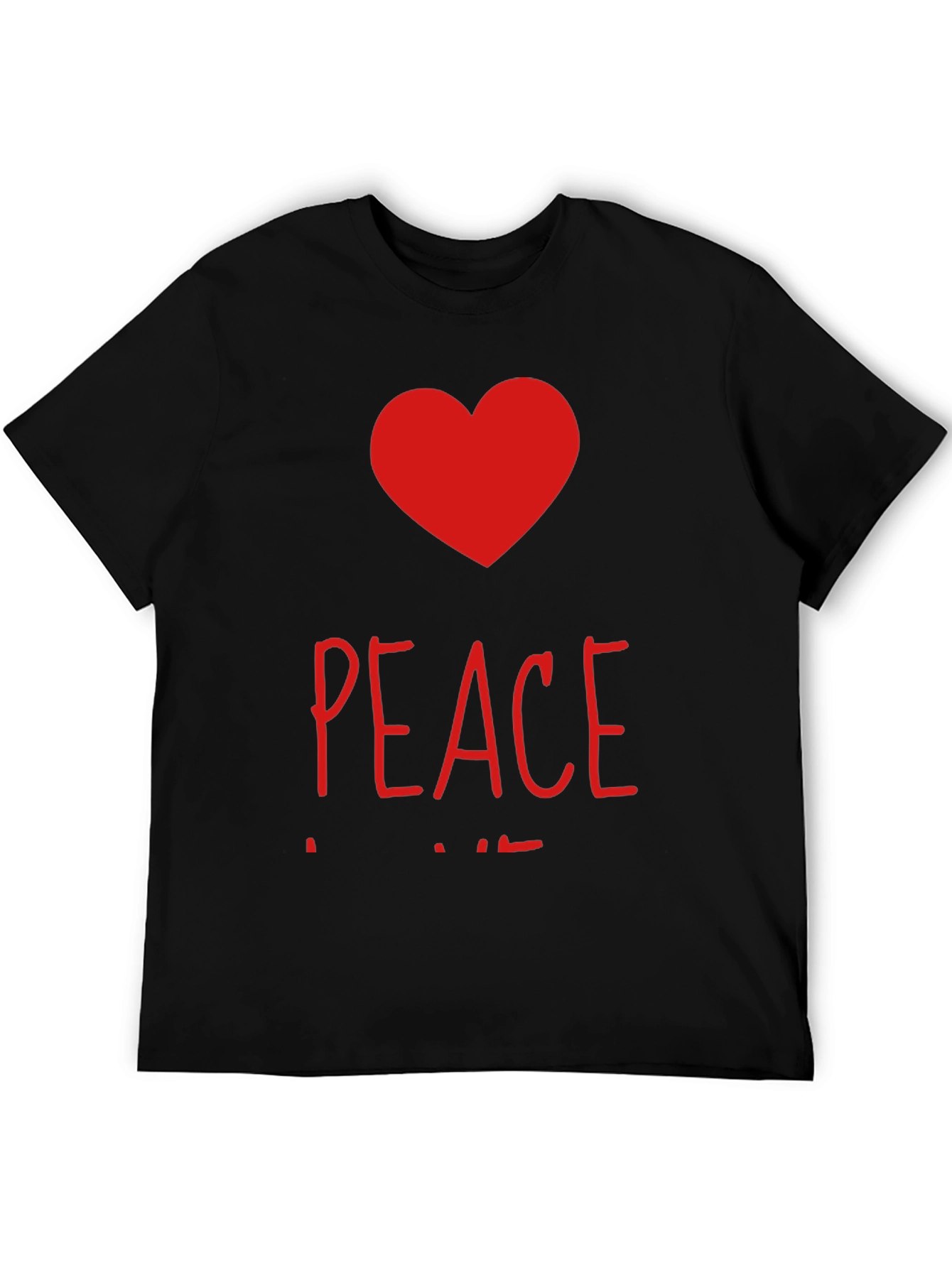 Peace and Love Graphic T-Shirt