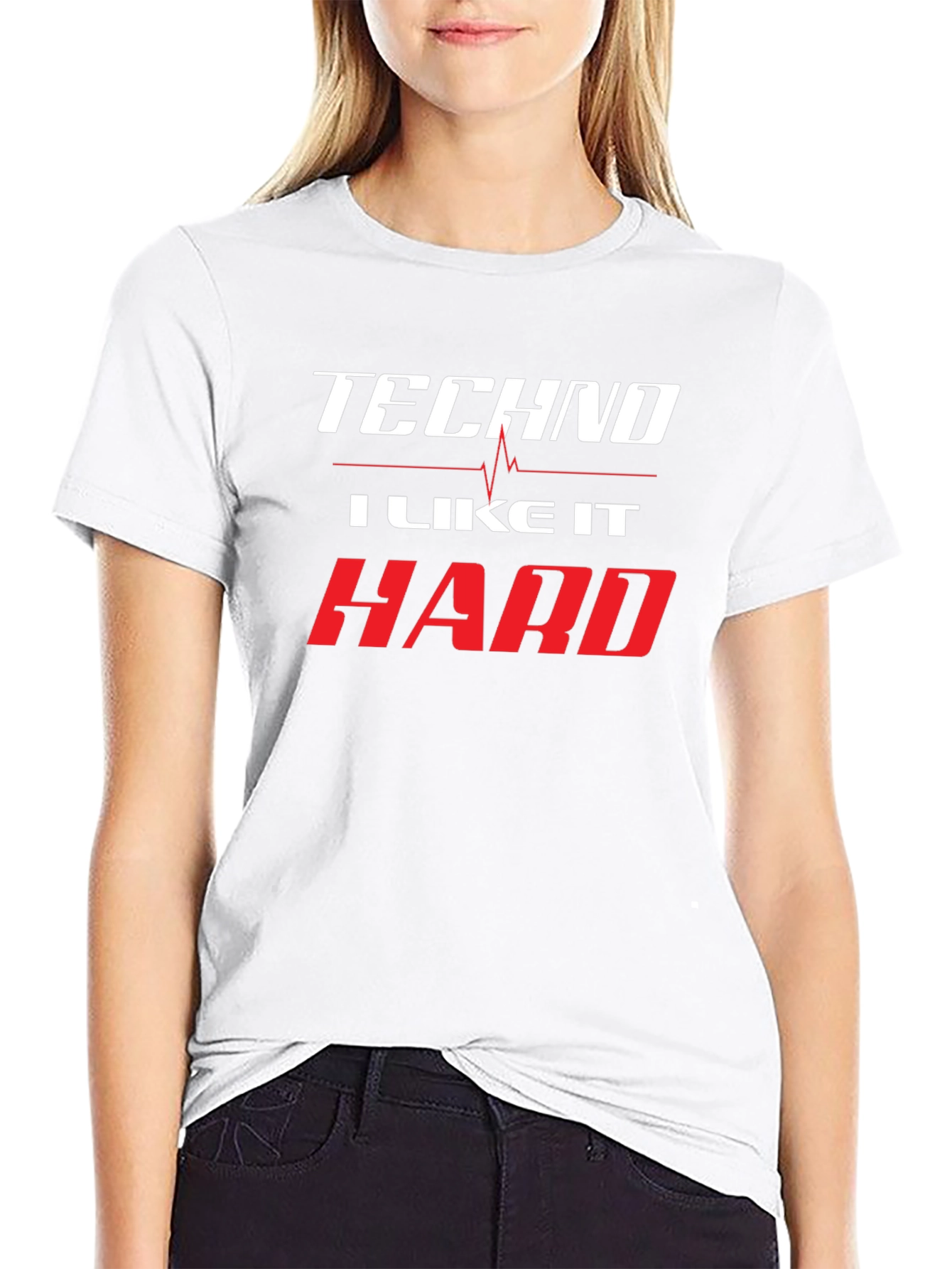 Techno I Like It Hard Black T-Shirt