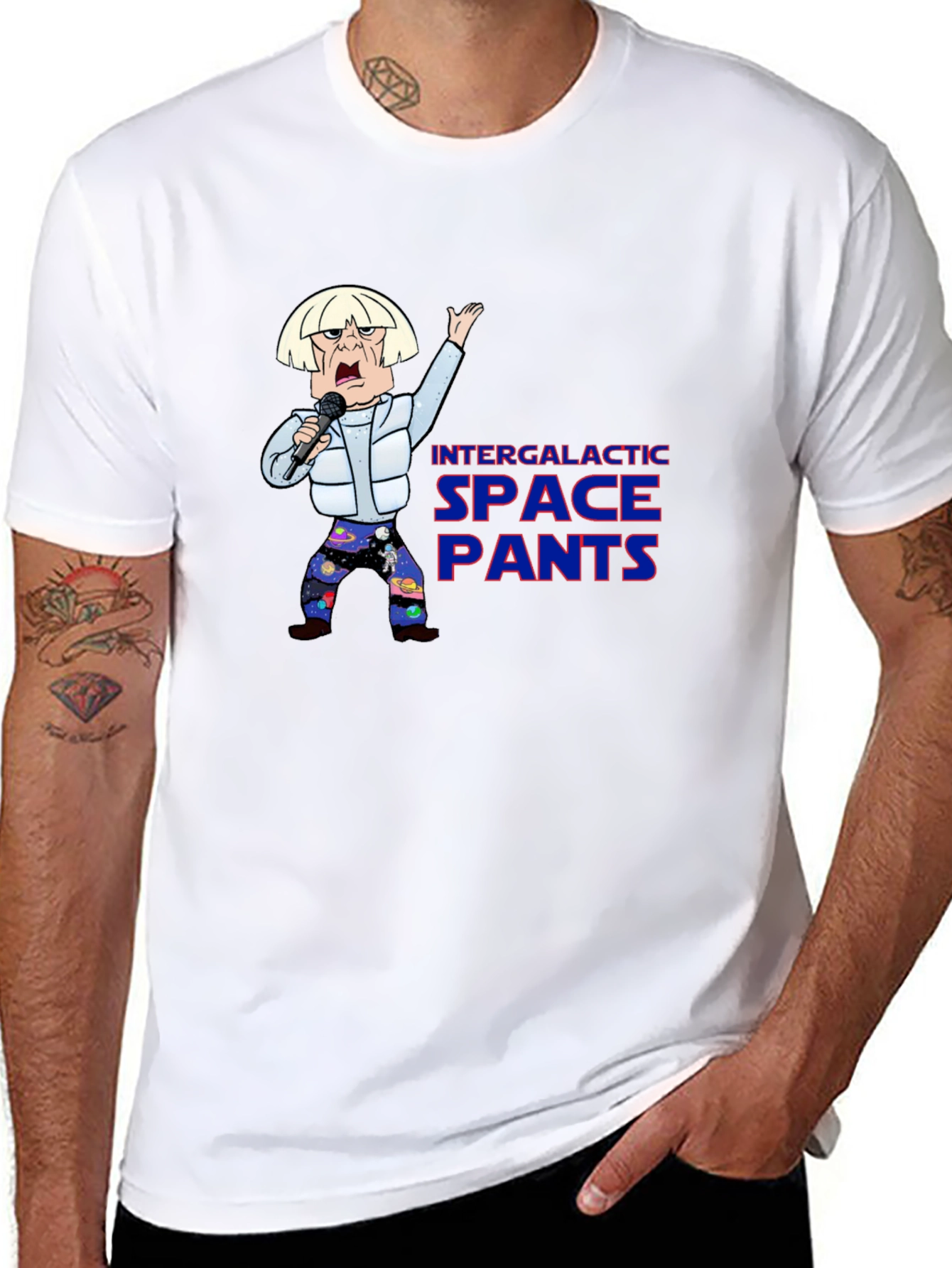 Intergalactic Space Pants T-Shirt
