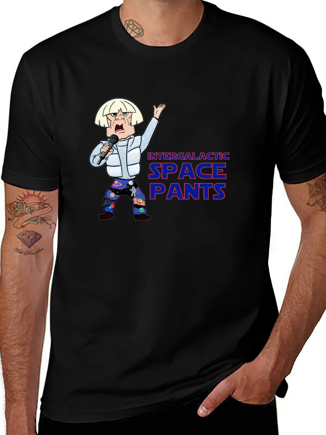Intergalactic Space Pants T-Shirt