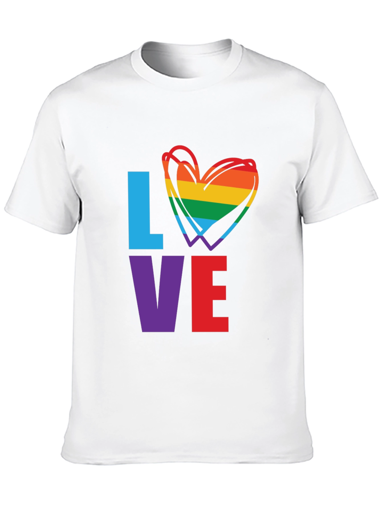 LGBTQ Pride LOVE Graphic T-Shirt