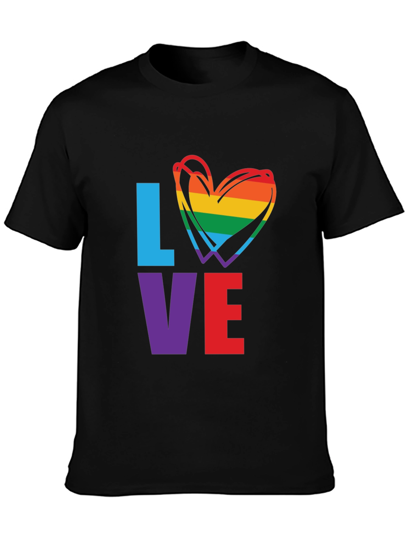 LGBTQ Pride LOVE Graphic T-Shirt