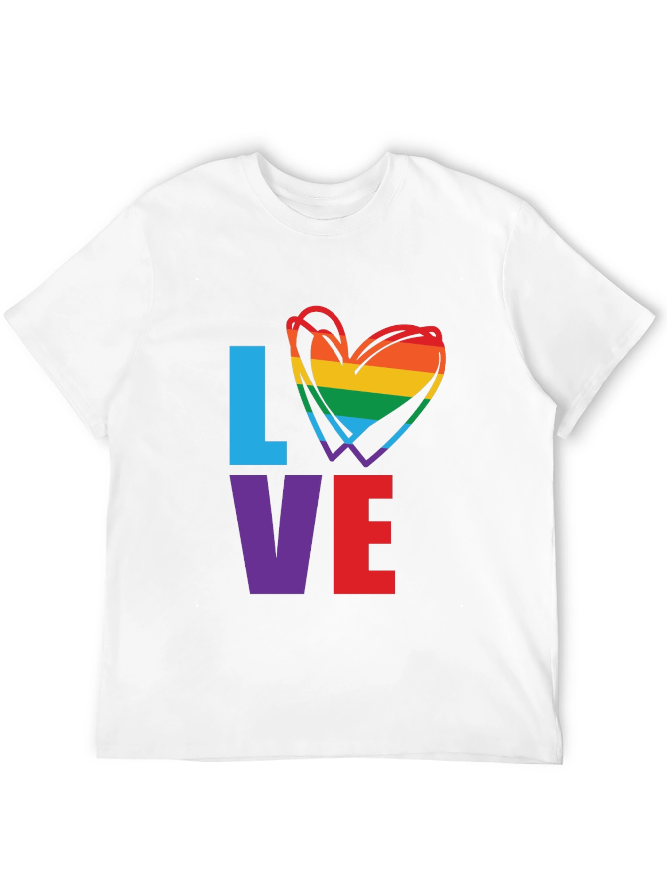 LGBTQ Pride LOVE Graphic T-Shirt