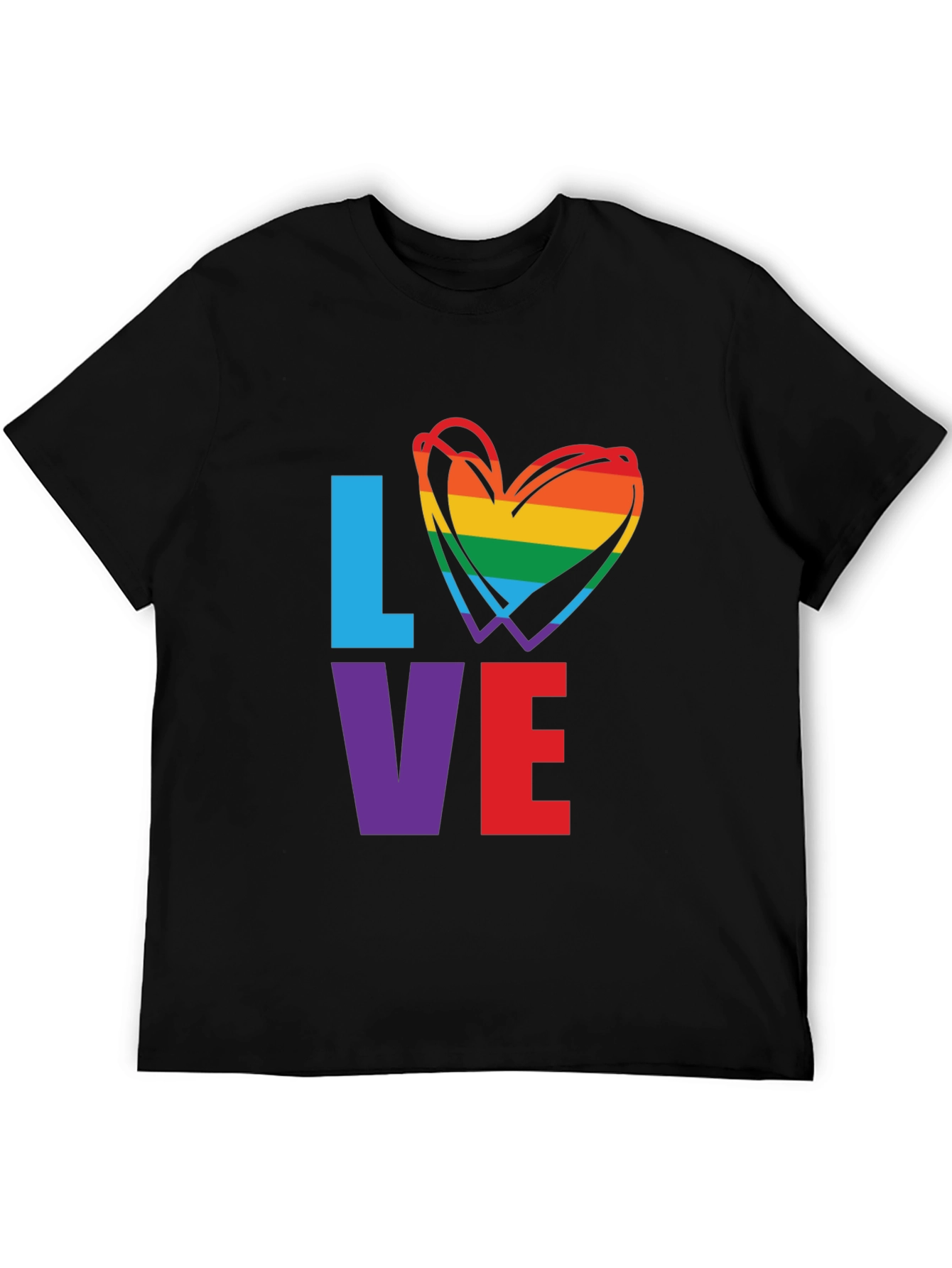 LGBTQ Pride LOVE Graphic T-Shirt