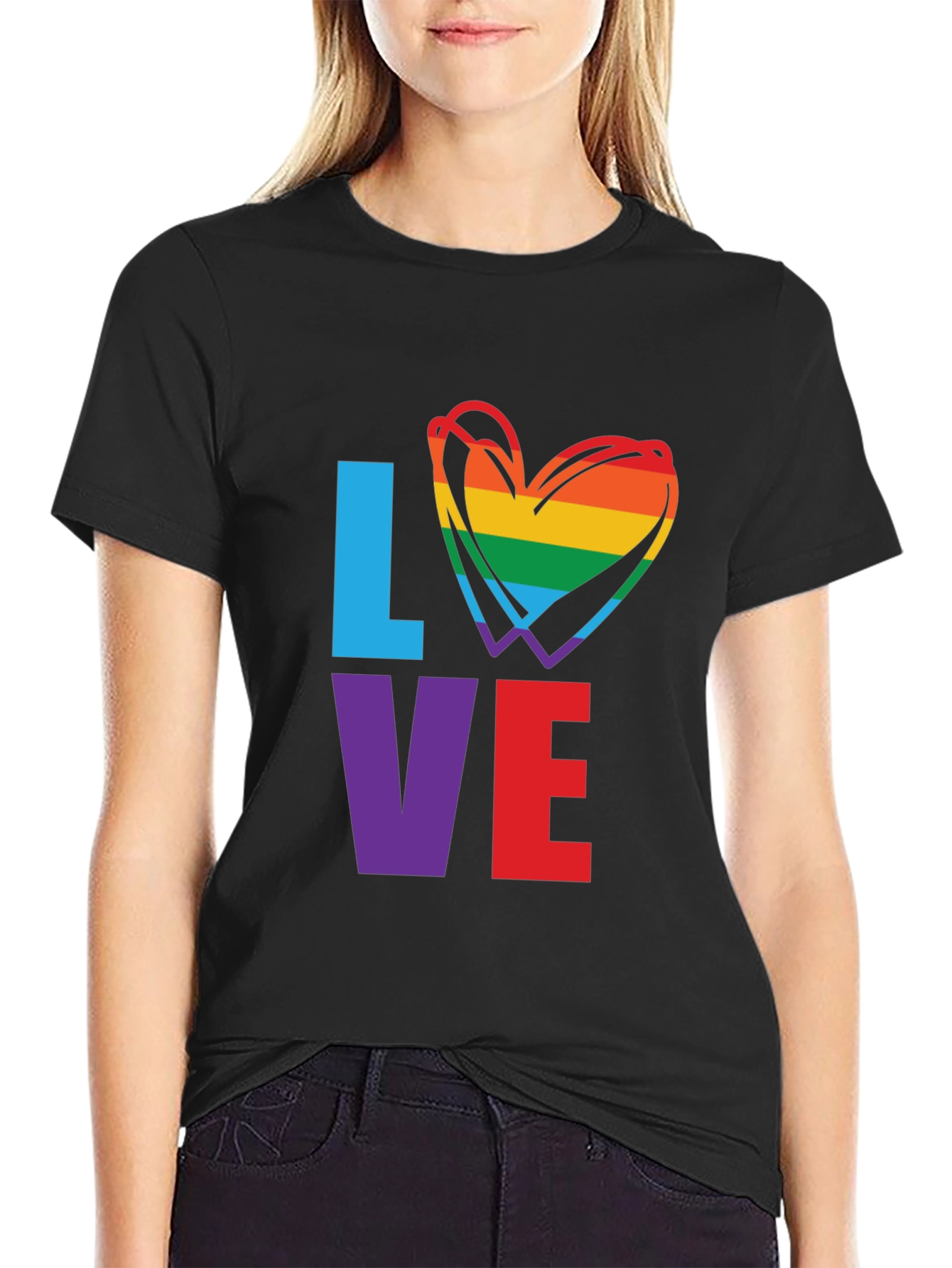 LGBTQ Pride LOVE Graphic T-Shirt