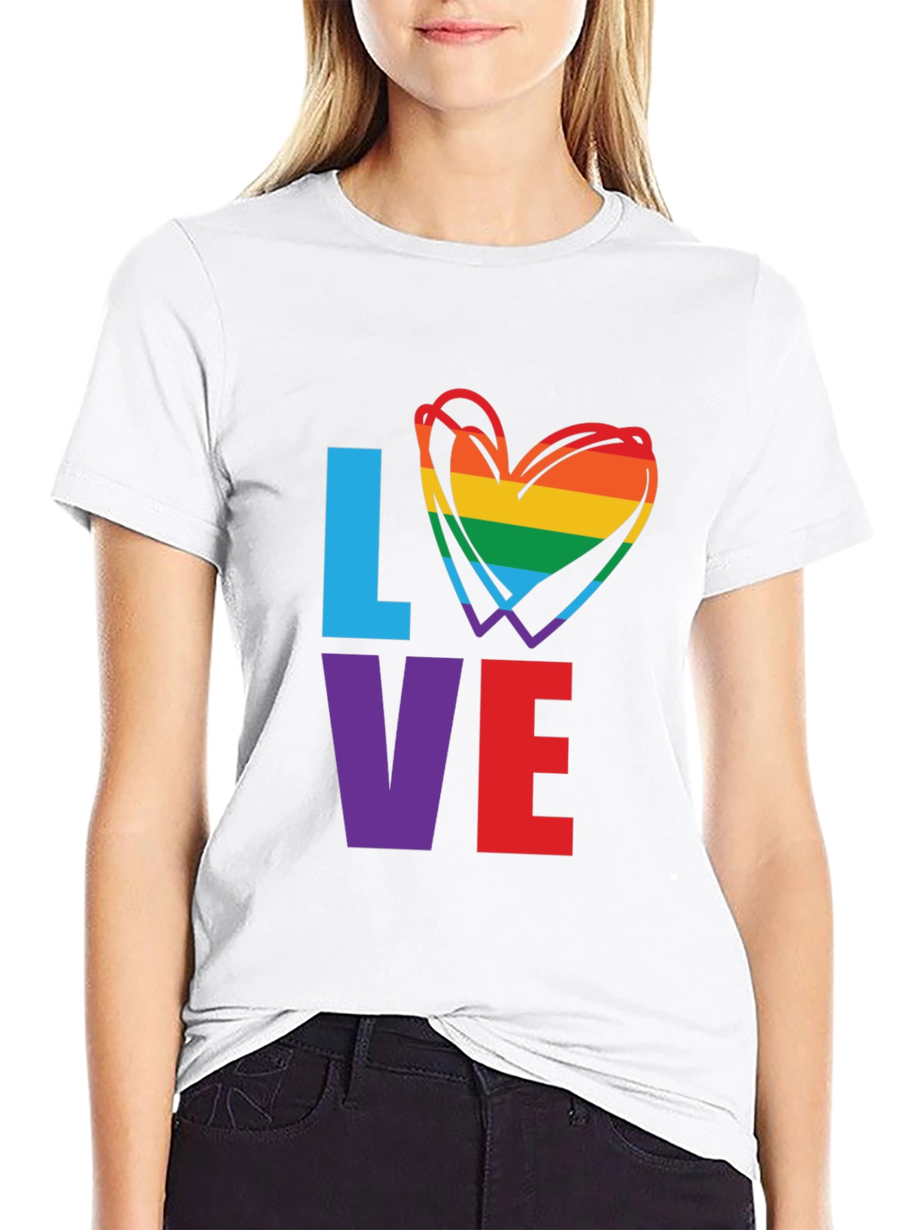 LGBTQ Pride LOVE Graphic T-Shirt