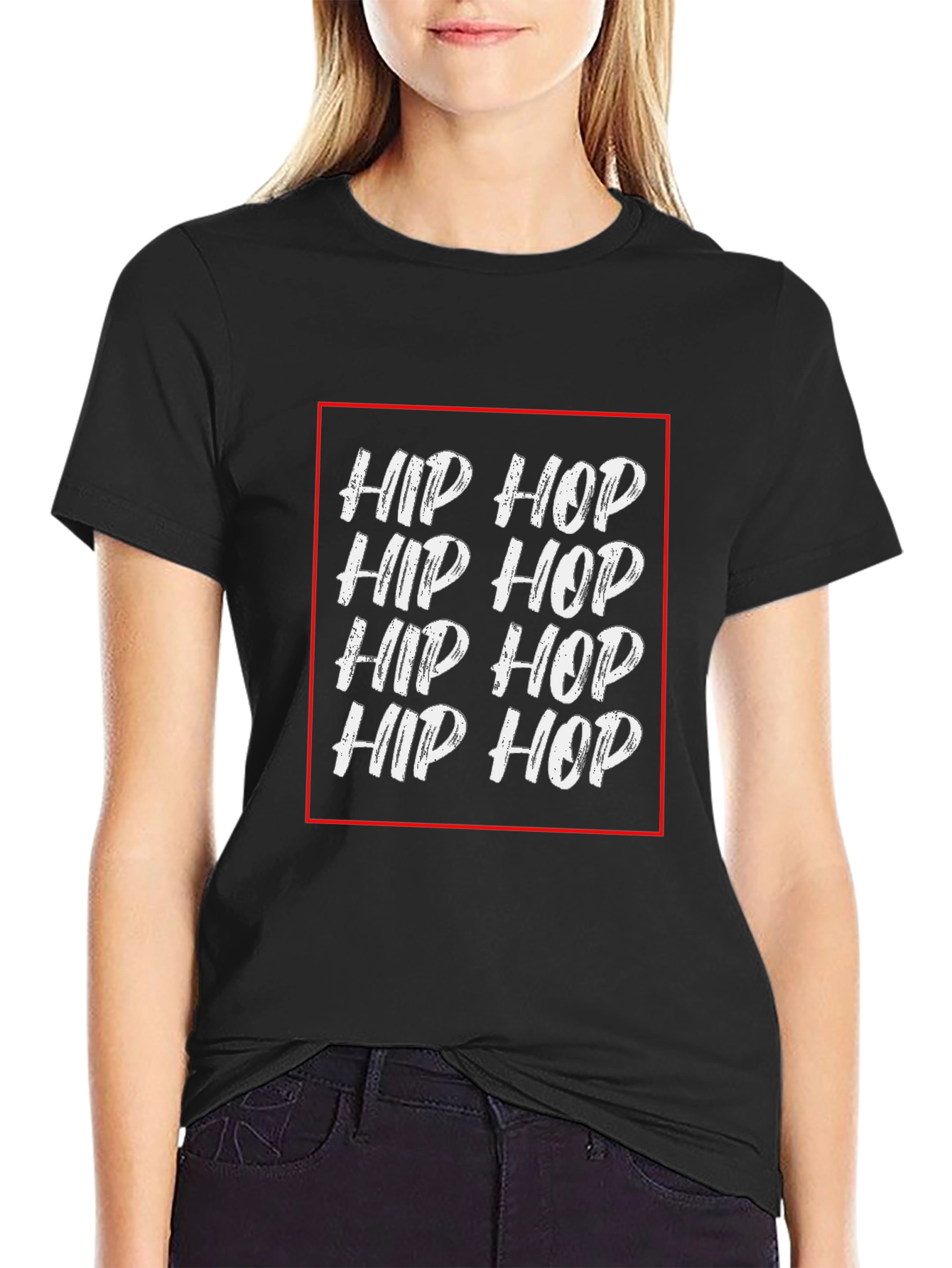 Hip Hop Graphic Black T-Shirt