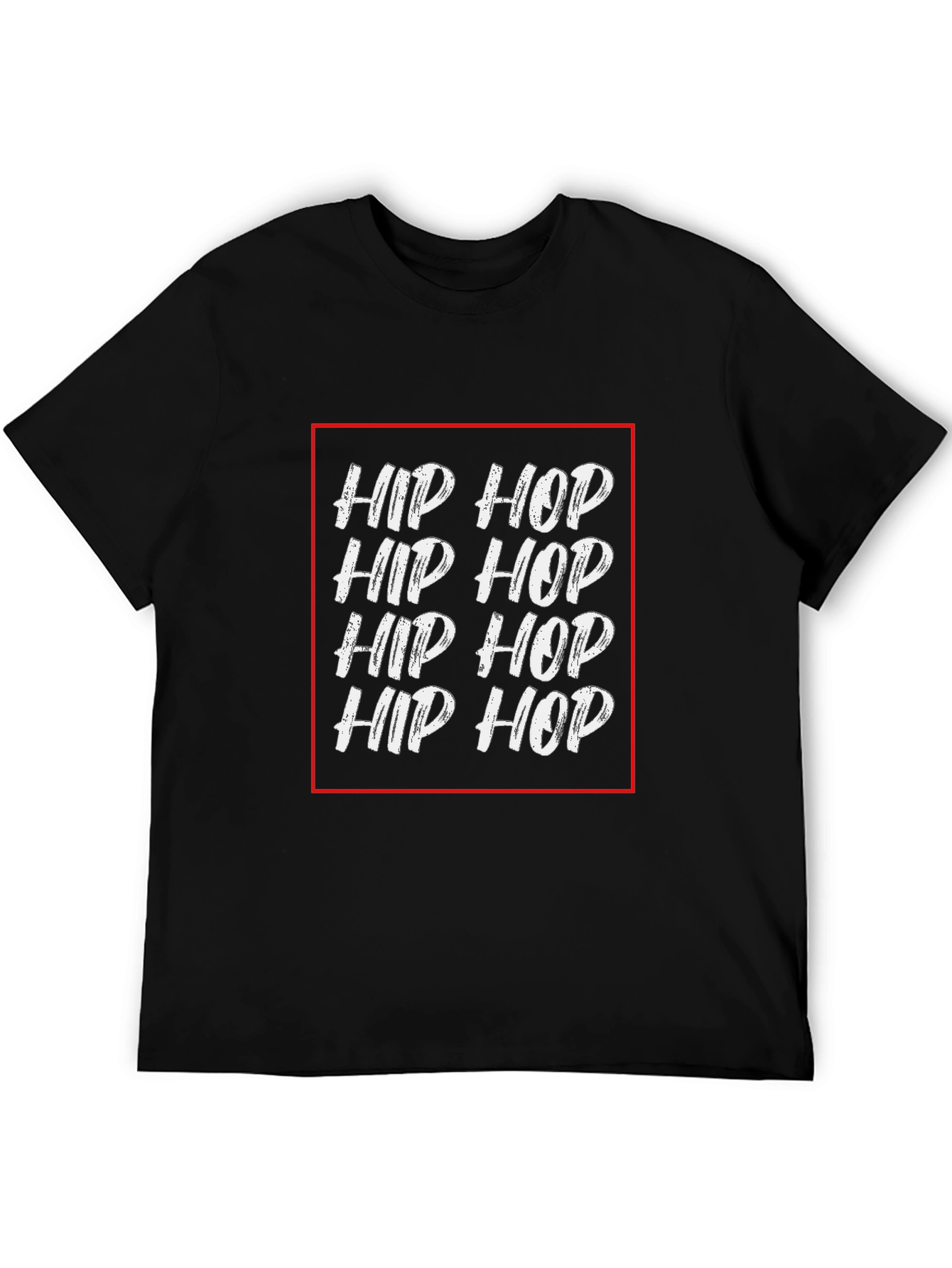 Hip Hop Graphic Black T-Shirt