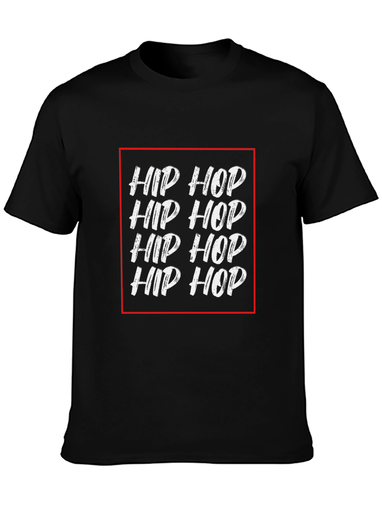 Hip Hop Graphic Black T-Shirt