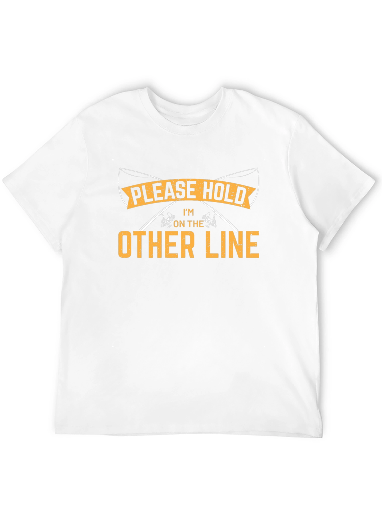 Funny Fishing Graphic Tee - Please Hold