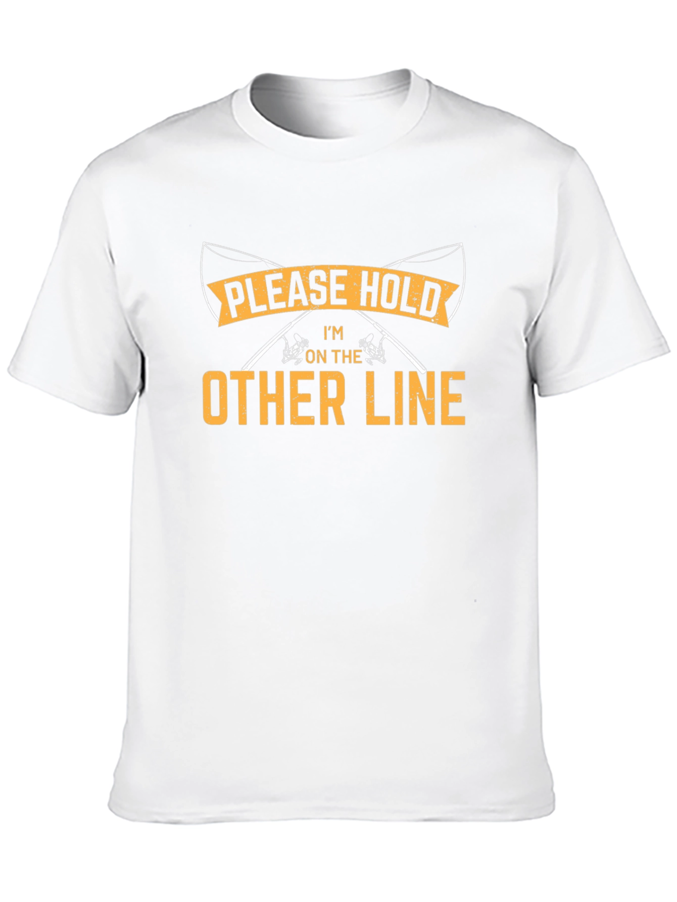 Funny Fishing Graphic Tee - Please Hold