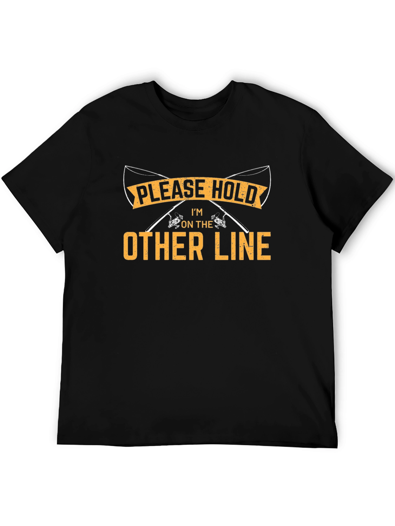 Funny Fishing Graphic Tee - Please Hold