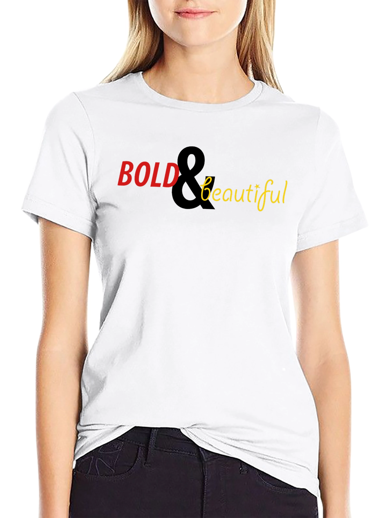 Bold & Beautiful Graphic Tee - Stylish Black T-Shirt