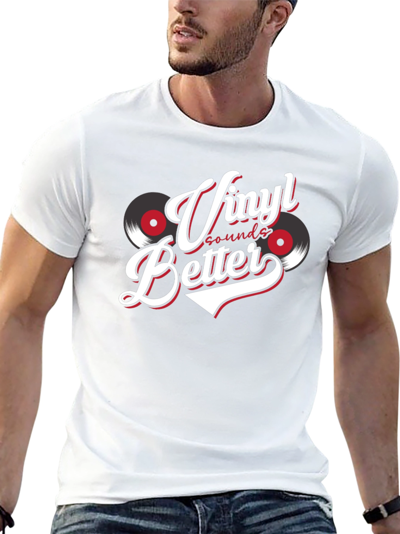 Vinyl Sounds Better T-Shirt Black Graphic Tee