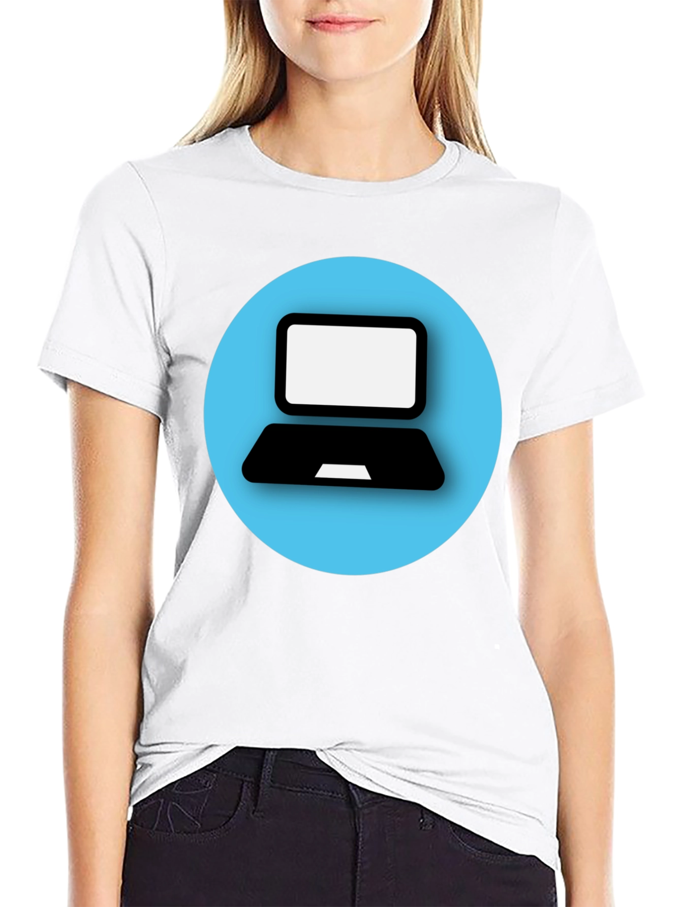 Laptop Graphic Tee - Tech Style T-Shirt