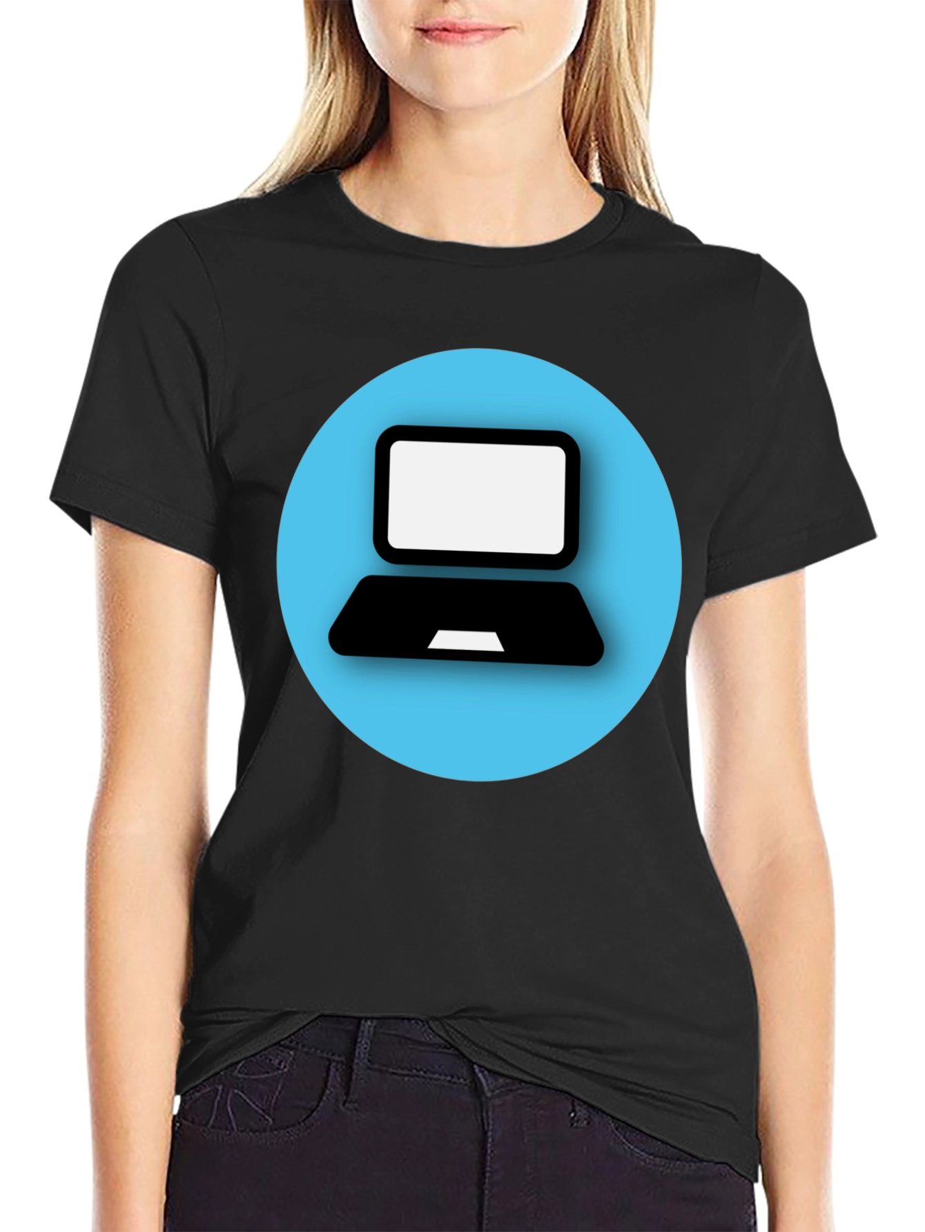 Laptop Graphic Tee - Tech Style T-Shirt