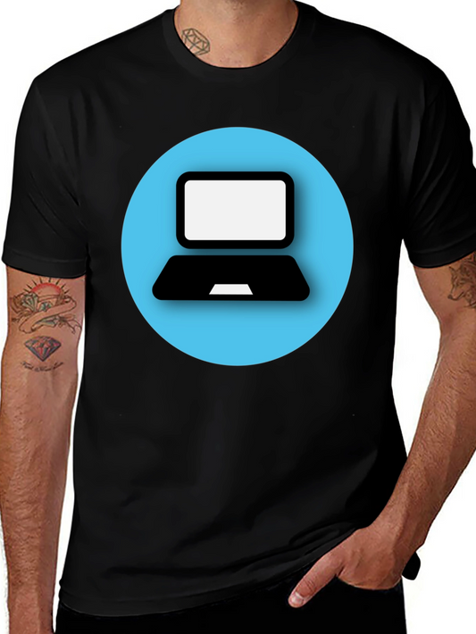 Laptop Graphic Tee - Tech Style T-Shirt