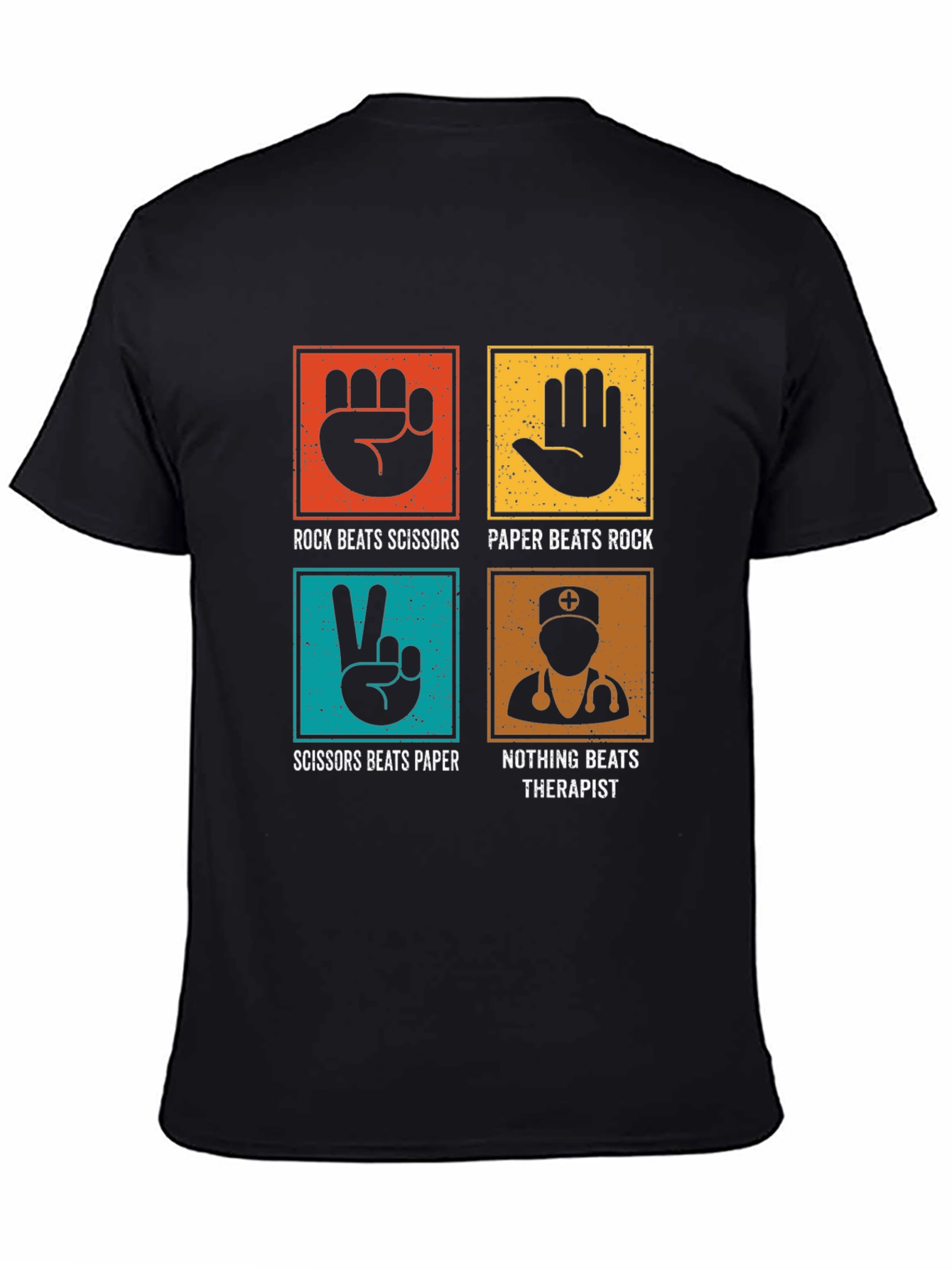 Rock Paper Scissors Therapist Graphic Tee