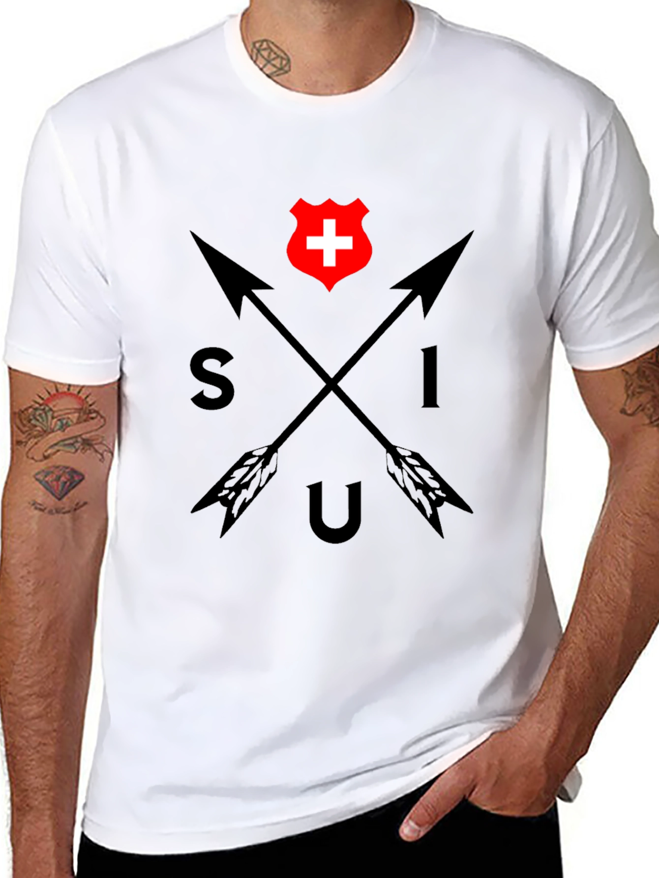 Switzerland Arrows Graphic Tee - SUI Design