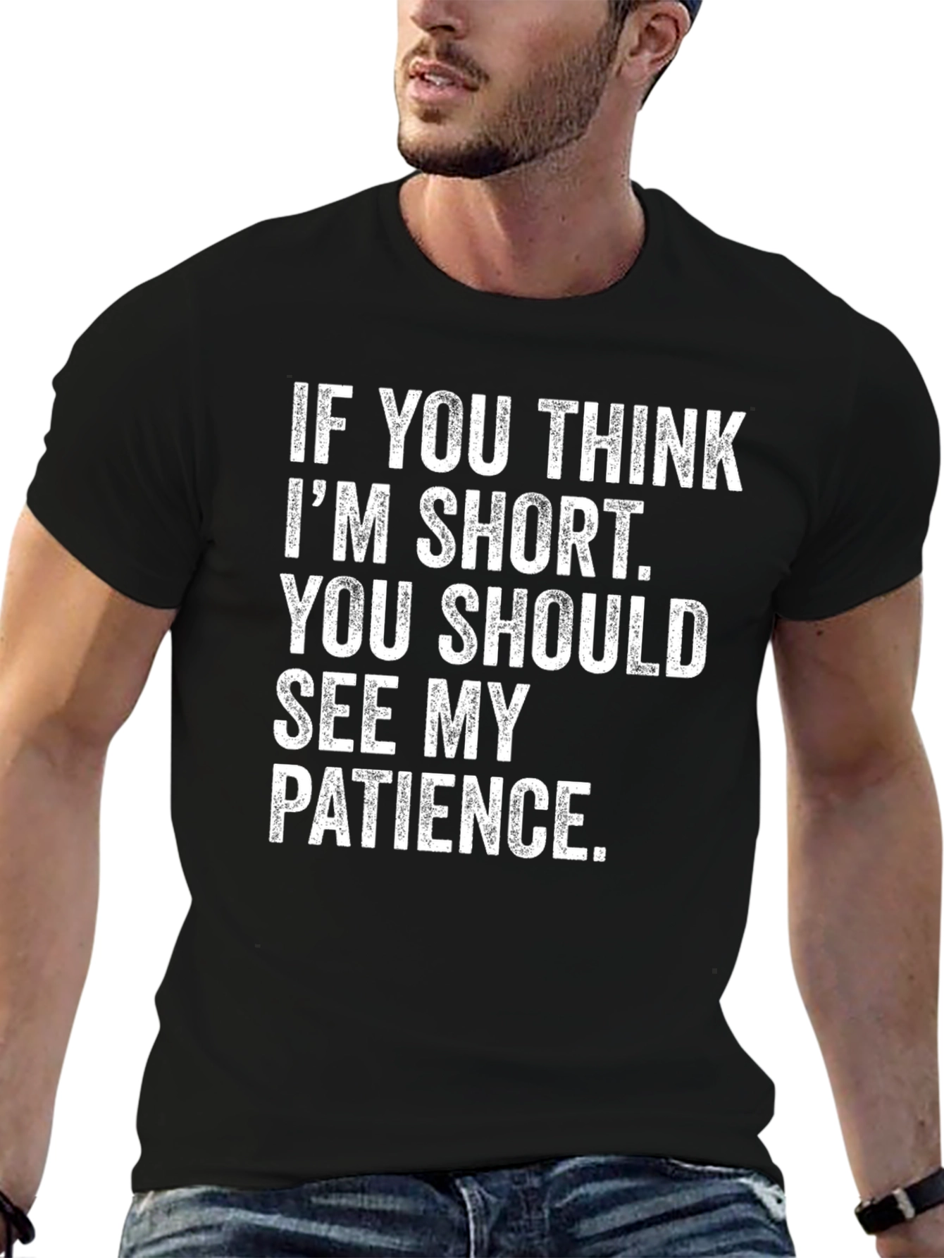 Funny Short Patience Sarcastic Novelty T-Shirt
