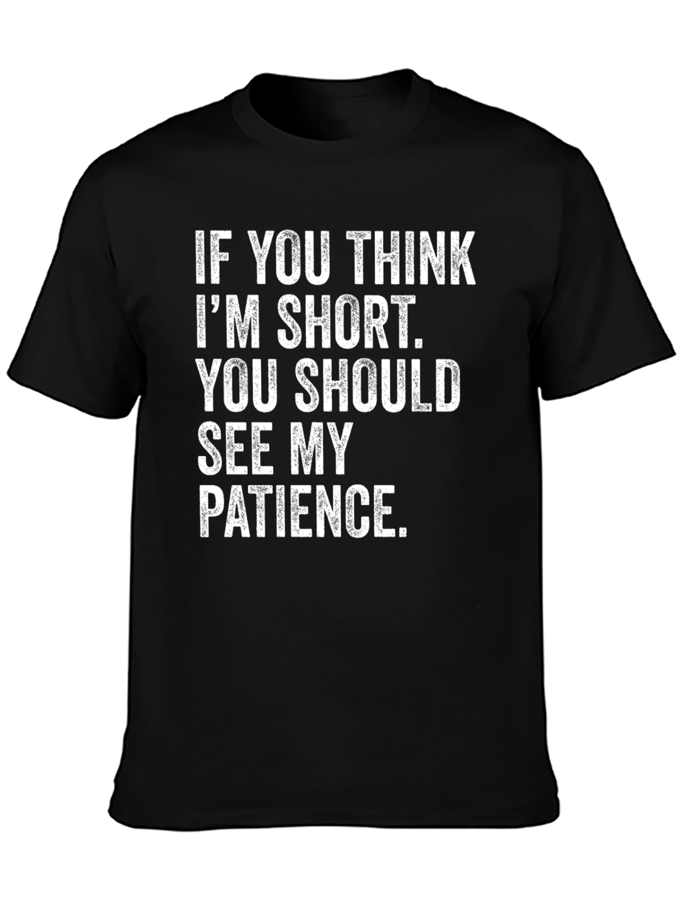 Funny Short Patience Sarcastic Novelty T-Shirt