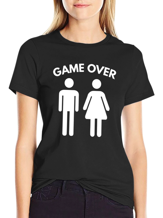 Game Over Funny Couple T-Shirt
