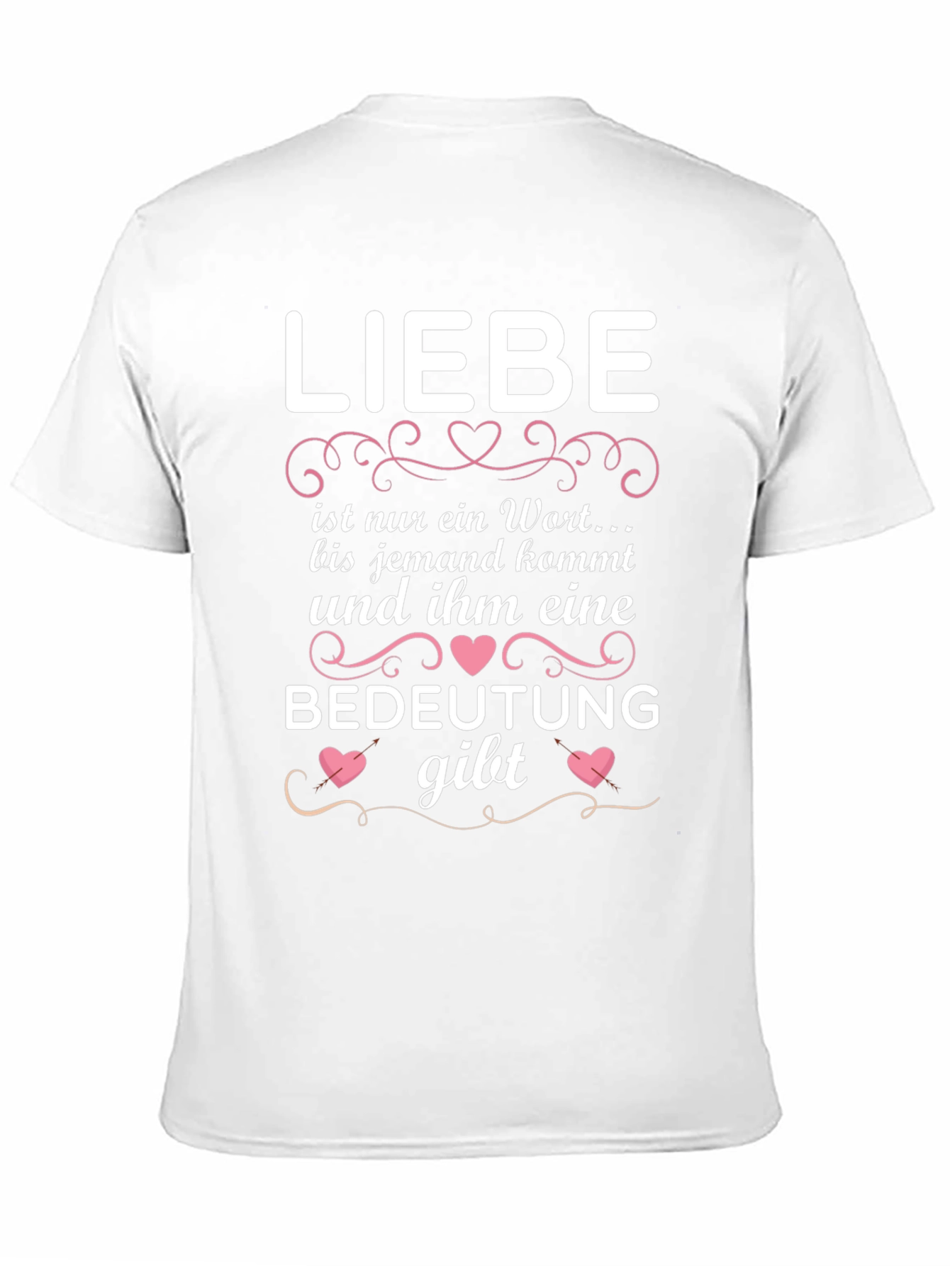 Liebe Black Graphic Tee - Love Gives Meaning