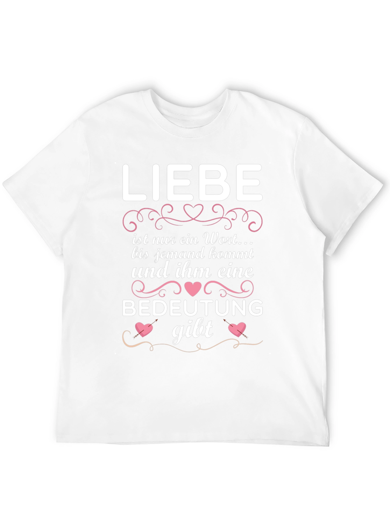 Liebe Black Graphic Tee - Love Gives Meaning