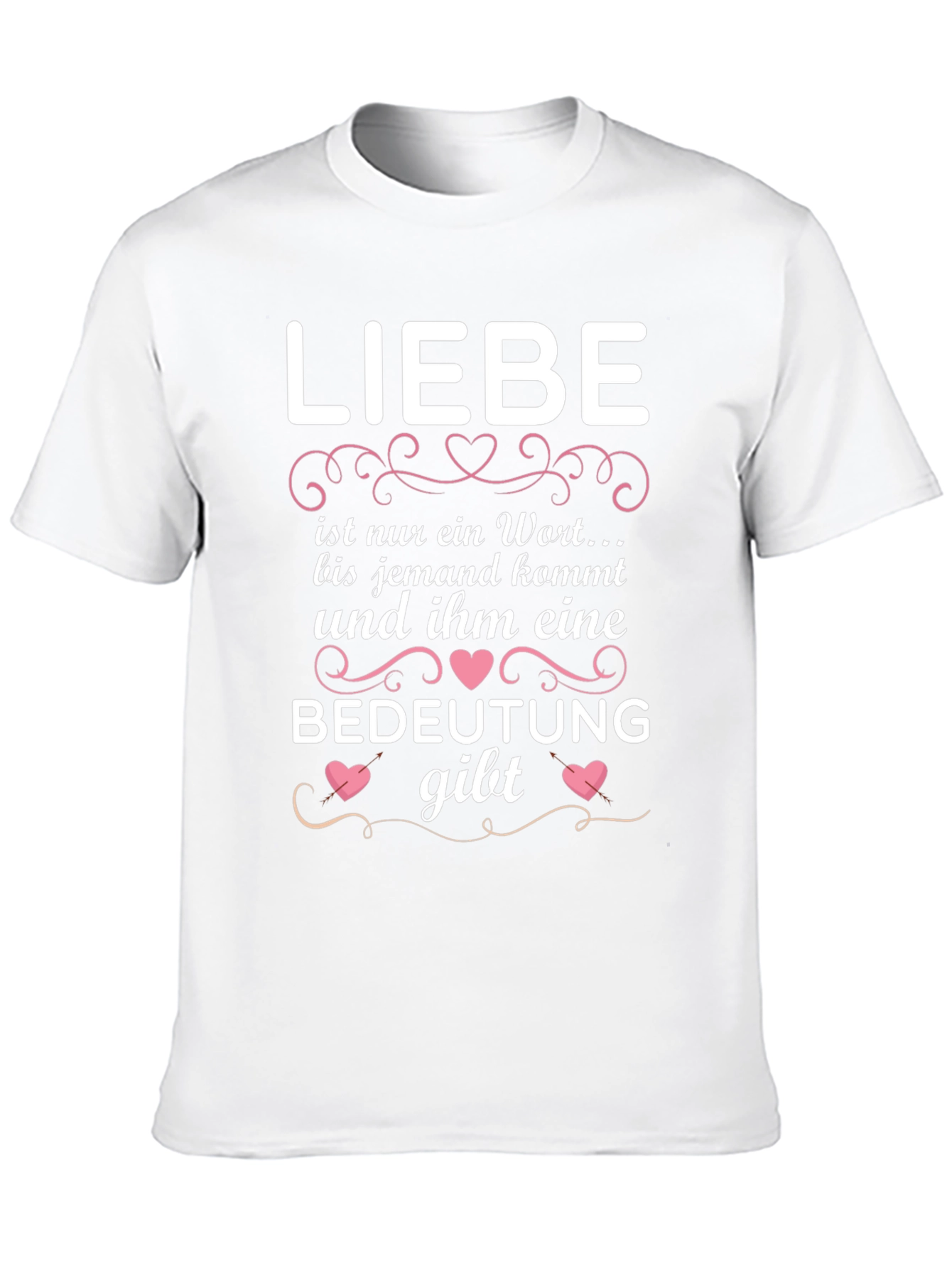 Liebe Black Graphic Tee - Love Gives Meaning
