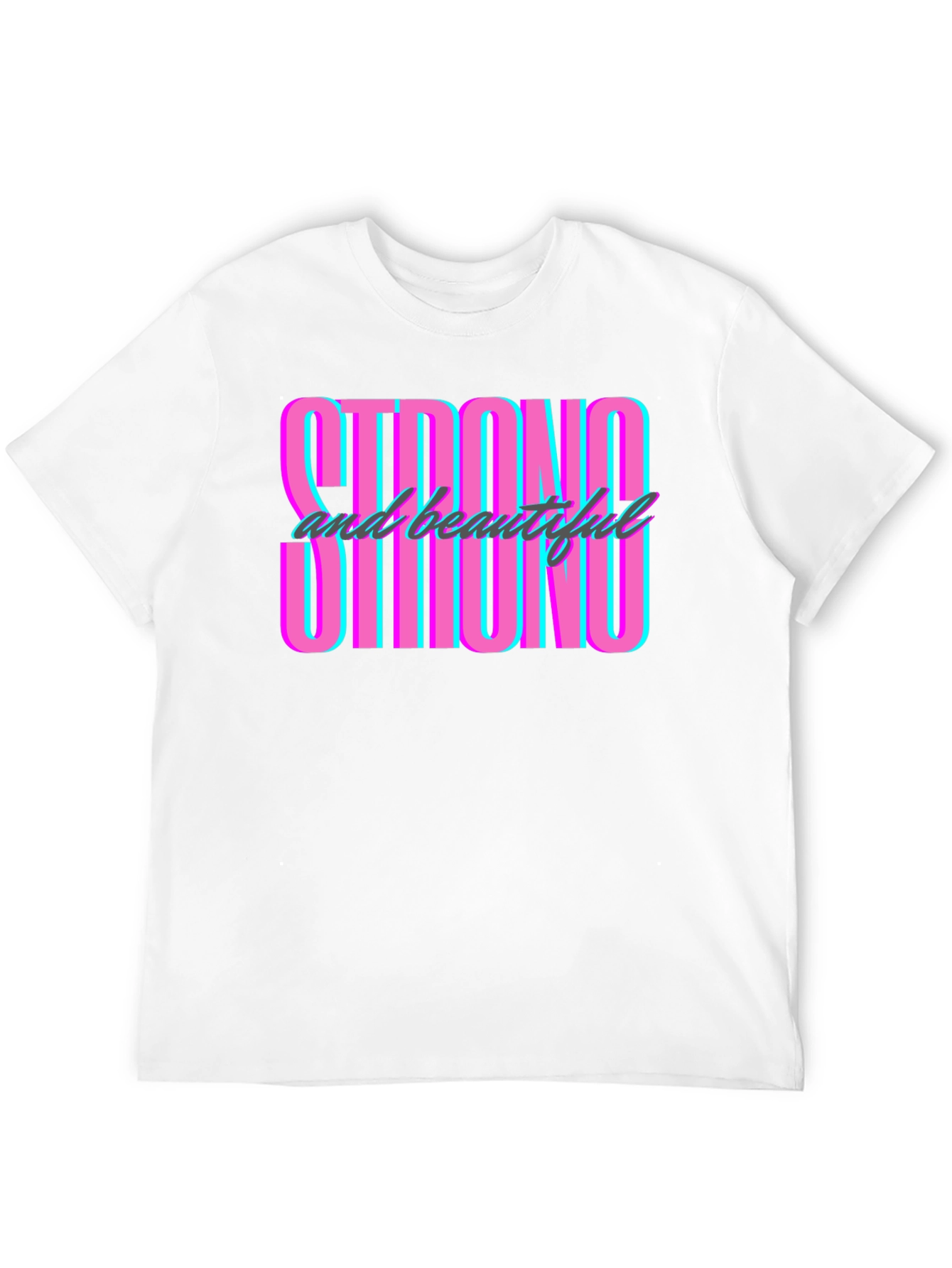 Strong & Beautiful Graphic Tee - Mens Black T-Shirt