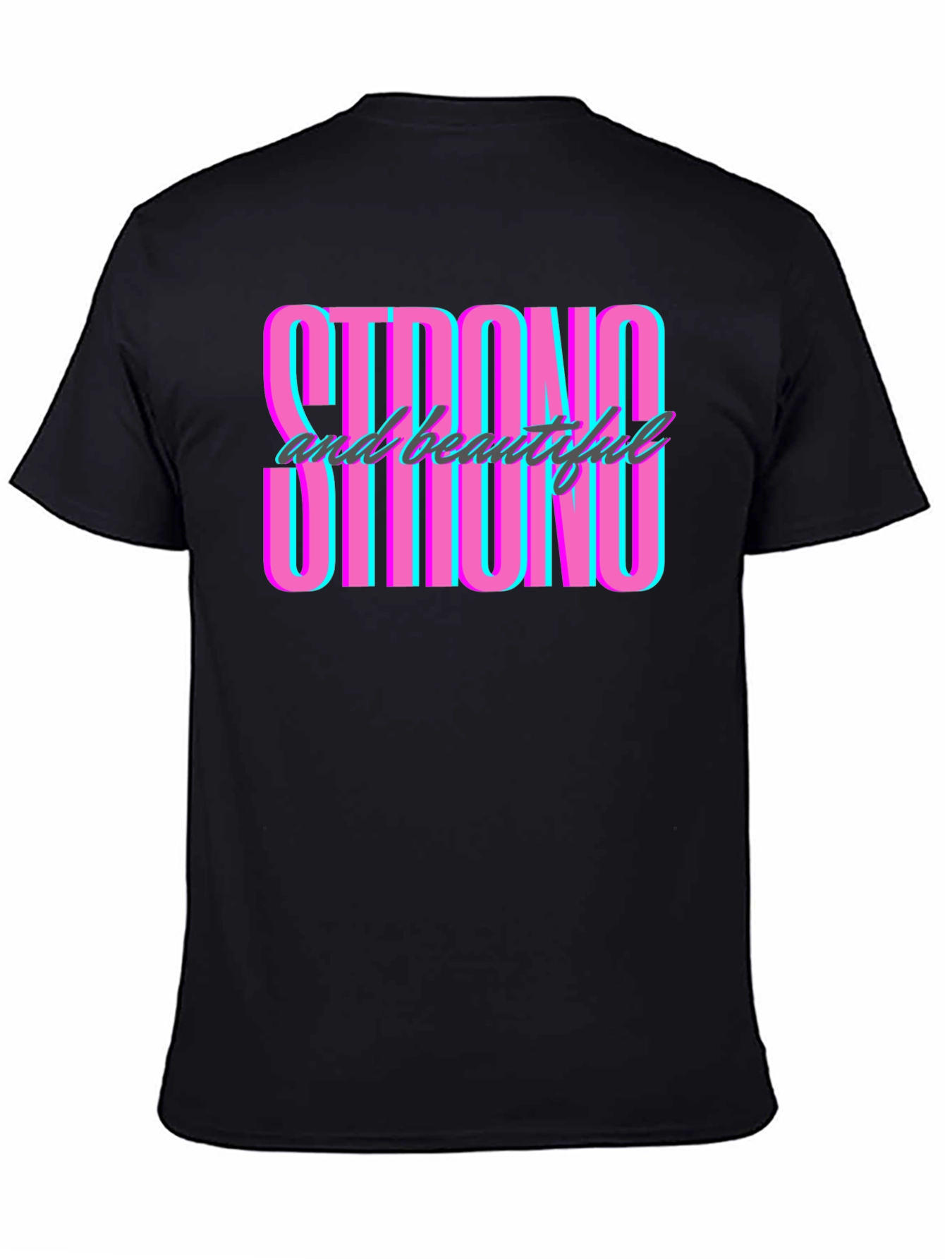 Strong & Beautiful Graphic Tee - Mens Black T-Shirt