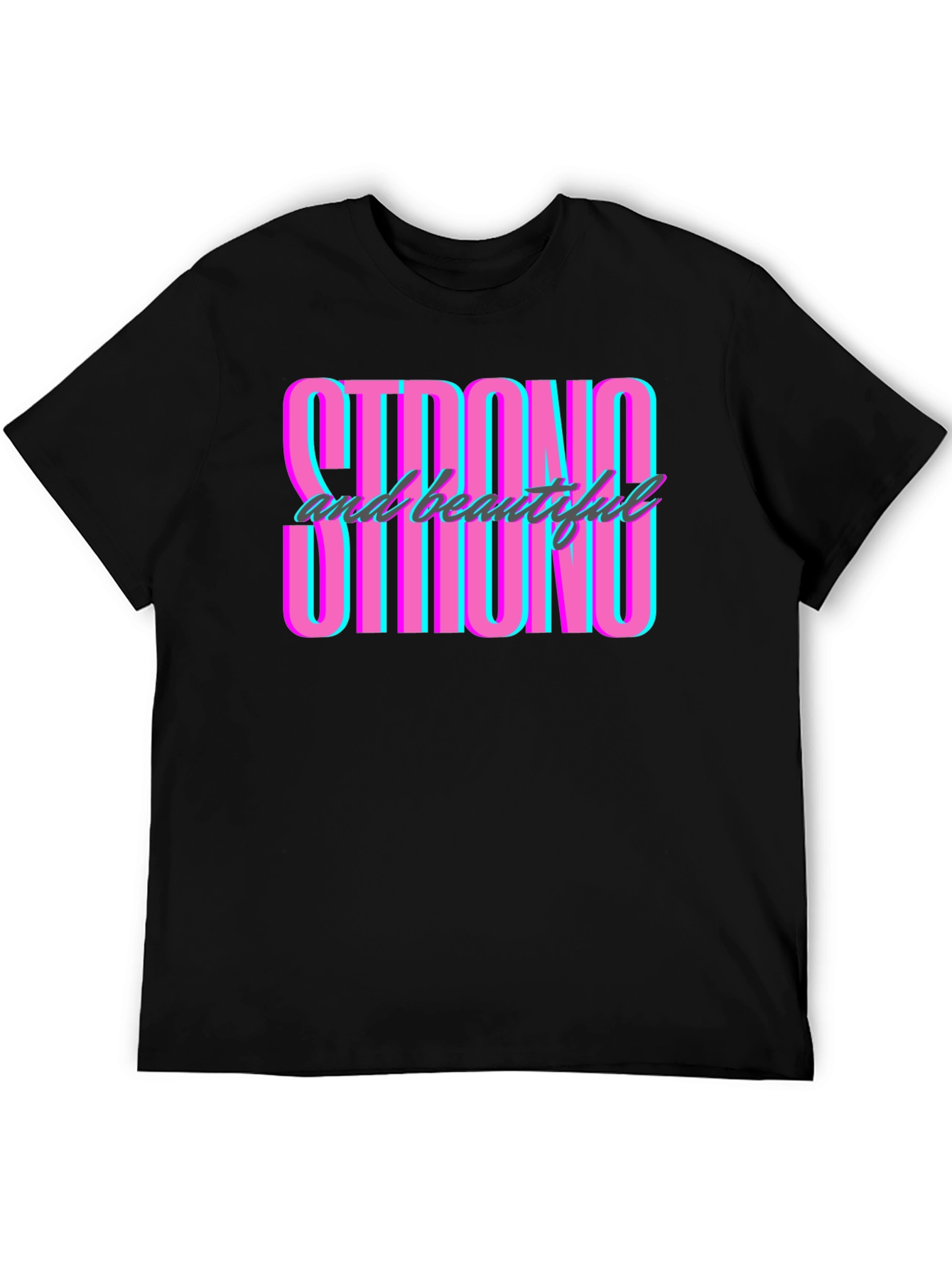 Strong & Beautiful Graphic Tee - Mens Black T-Shirt