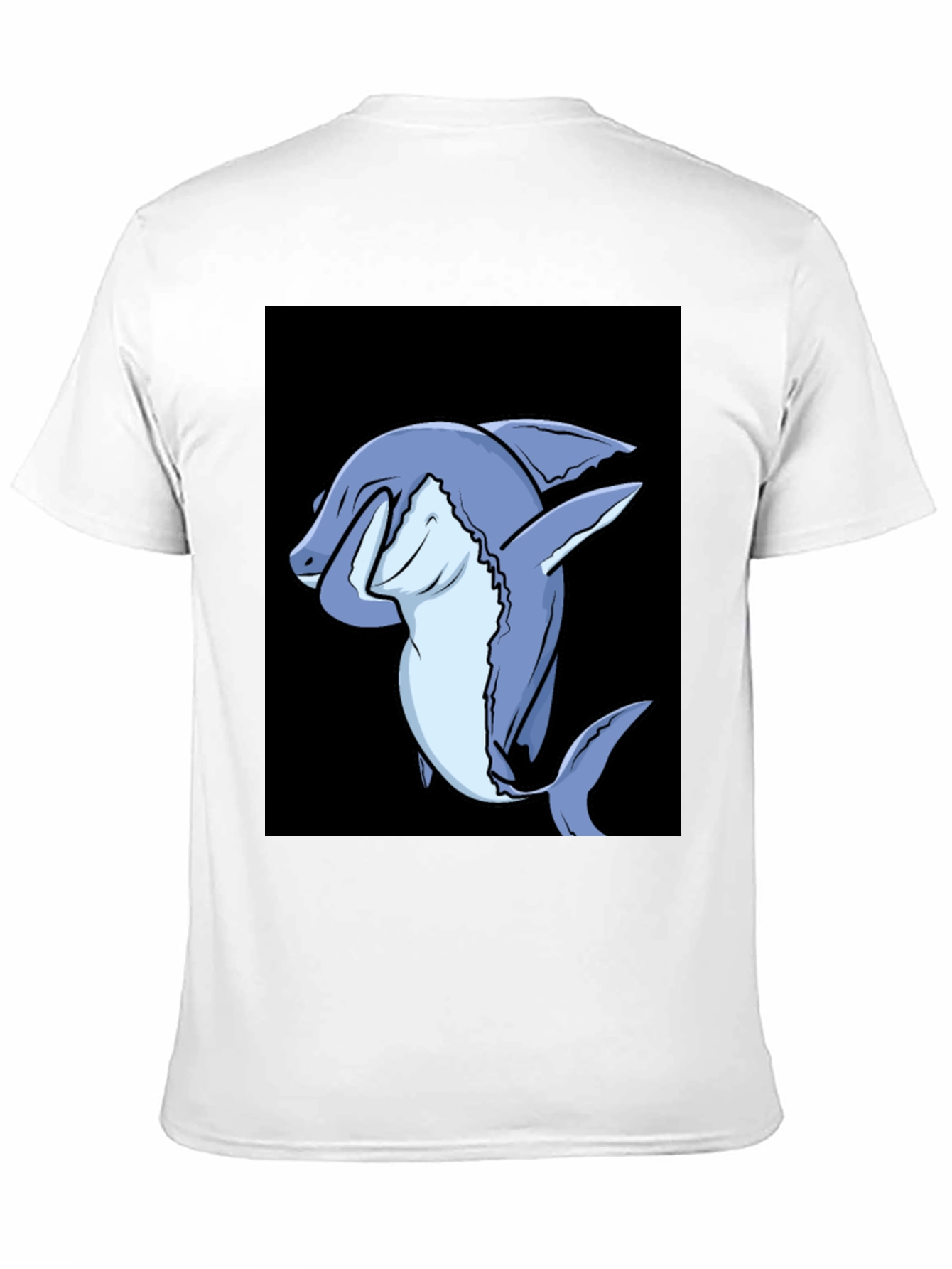 Dabbing Shark Graphic Tee - Mens Black T-Shirt