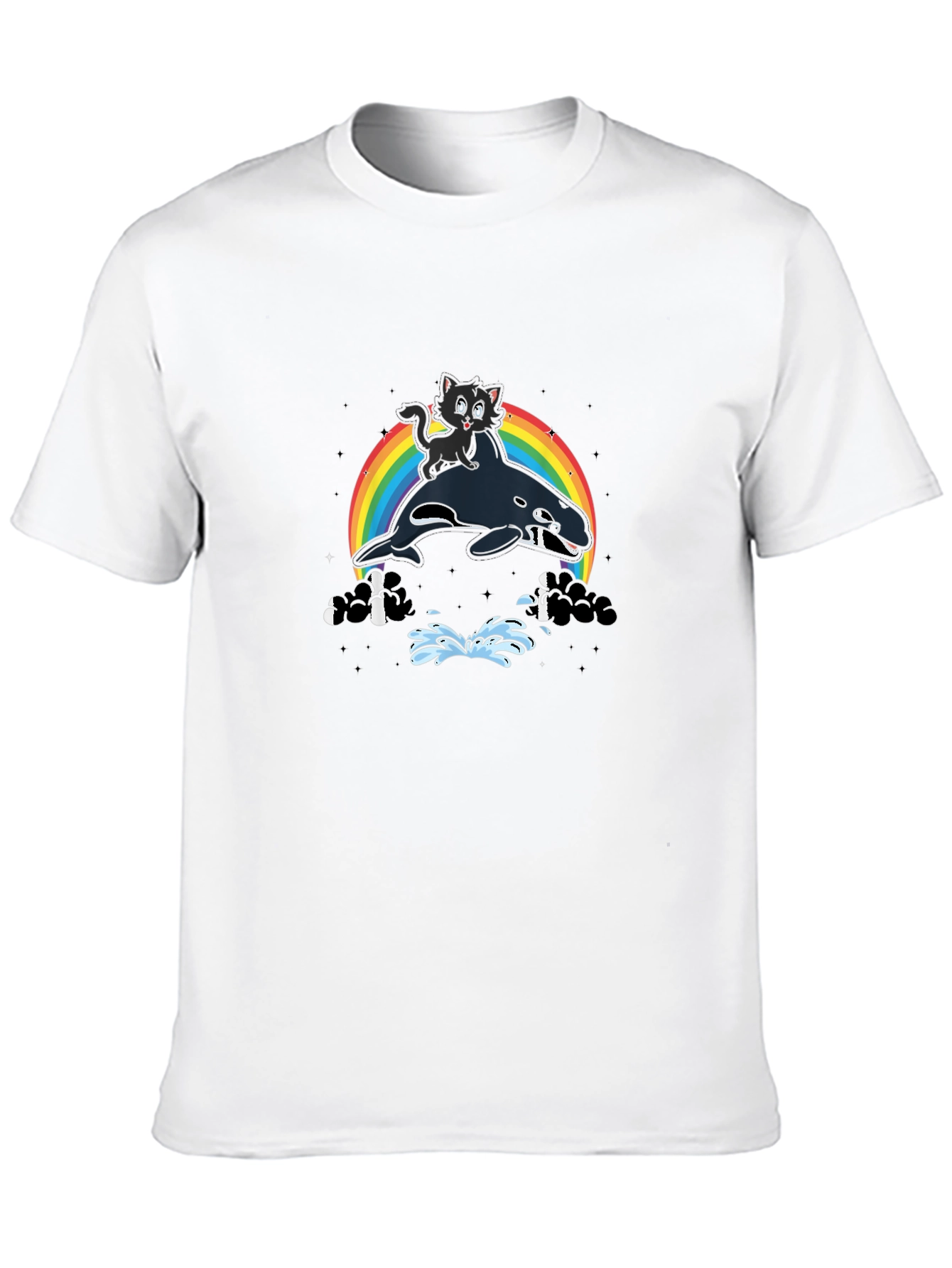 Orca Cat Rainbow T-Shirt