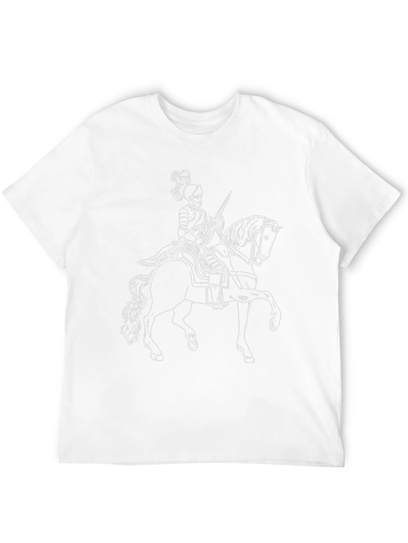 Knight on Horse T-Shirt - Black