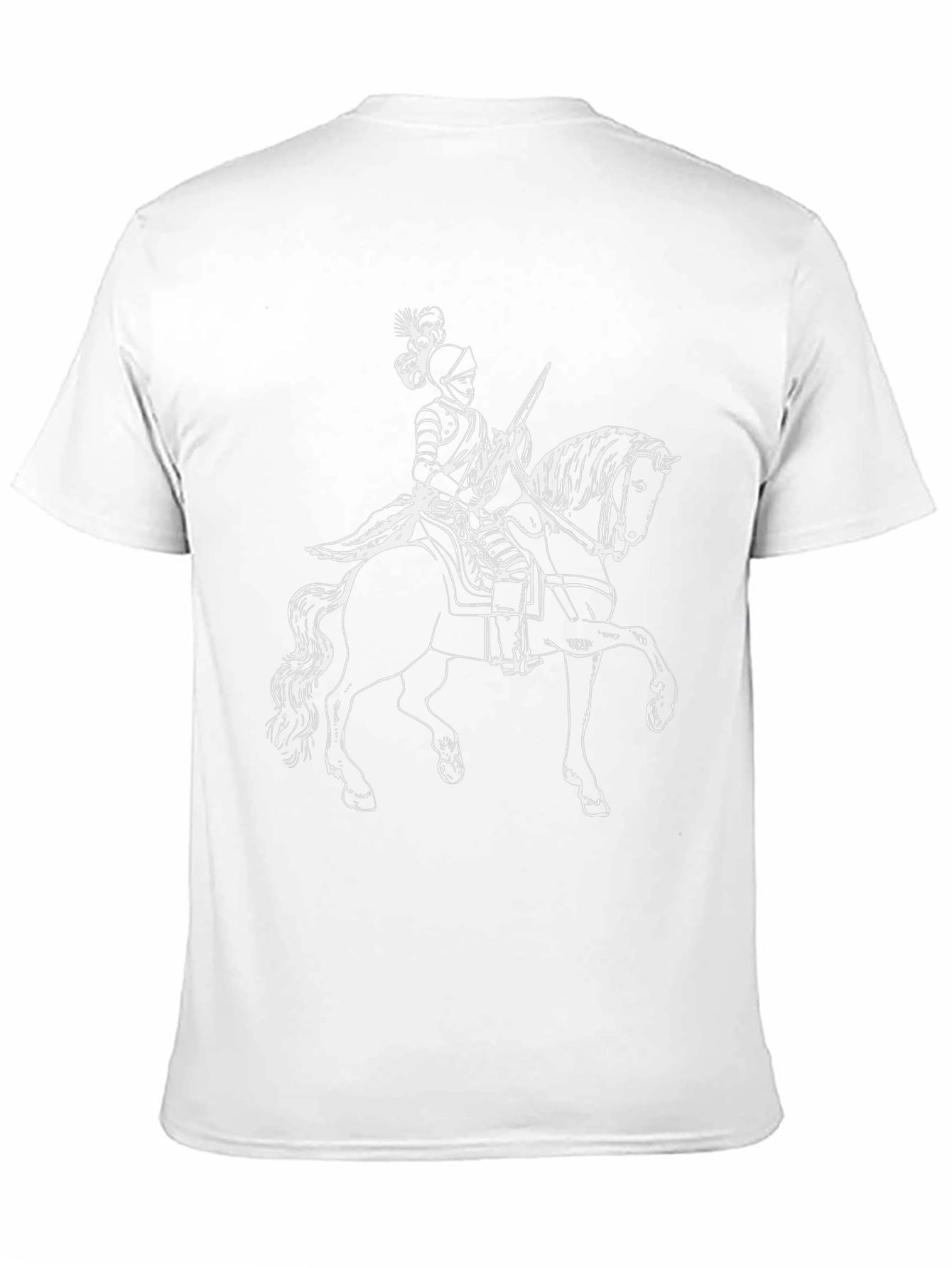 Knight on Horse T-Shirt - Black