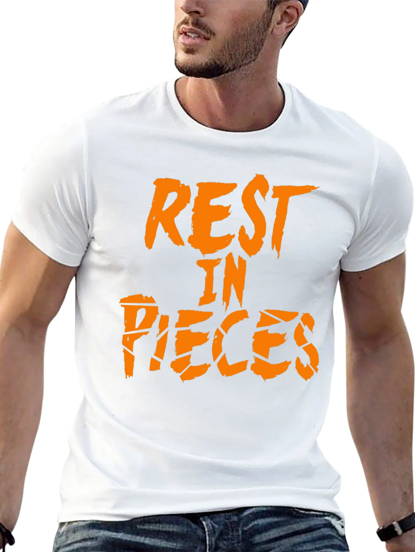 Rest in Pieces Black Graphic Tee