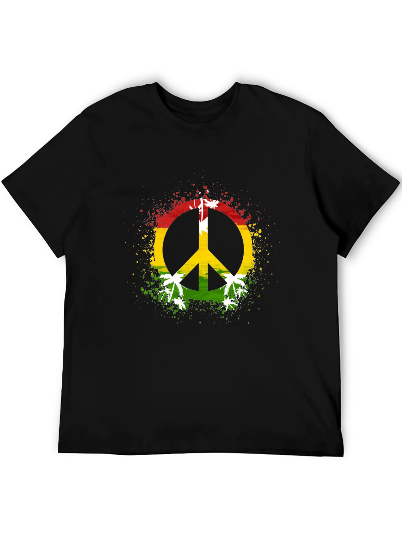 Rasta Peace Sign T-Shirt - Reggae Vibes