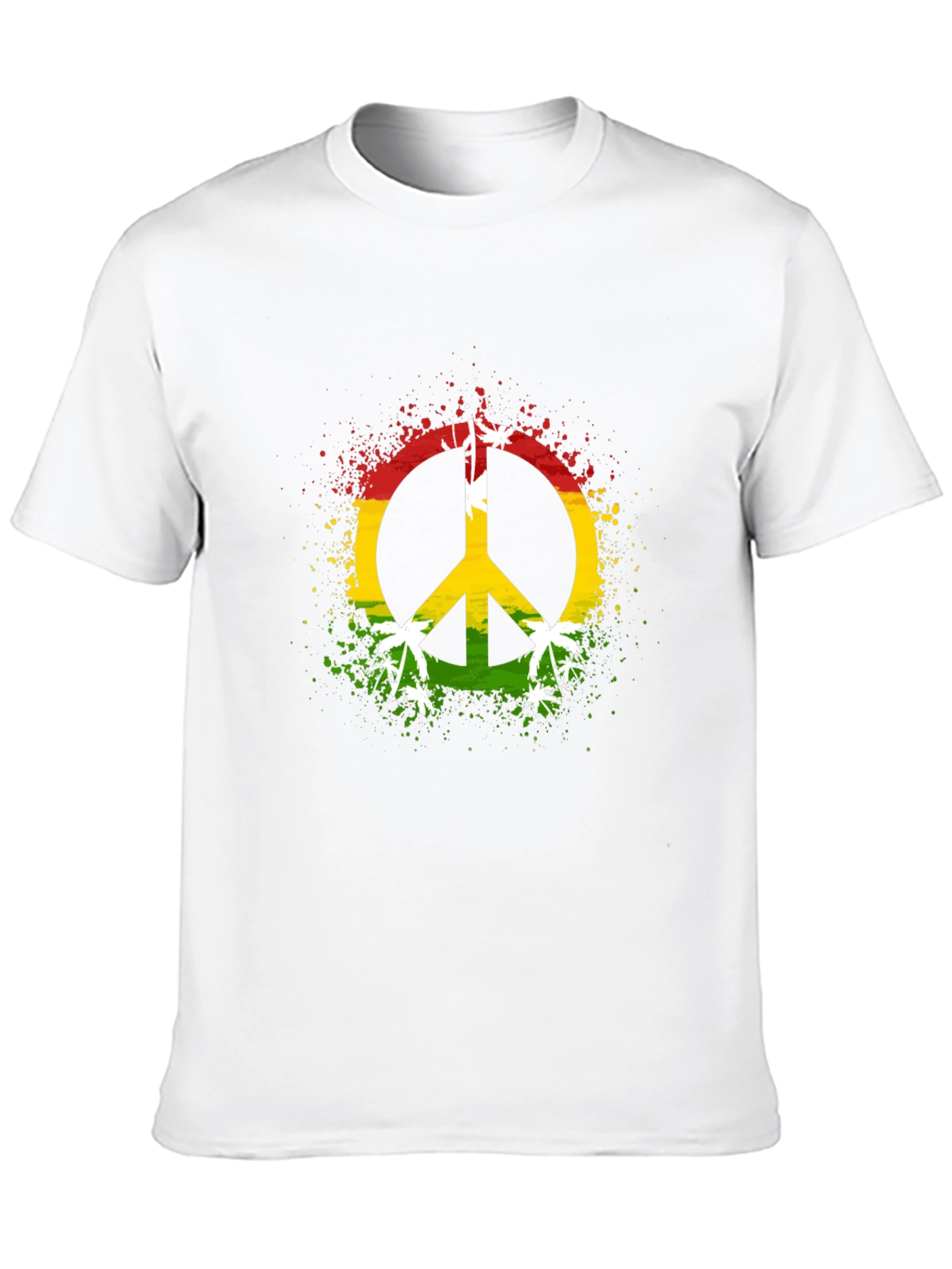 Rasta Peace Sign T-Shirt - Reggae Vibes