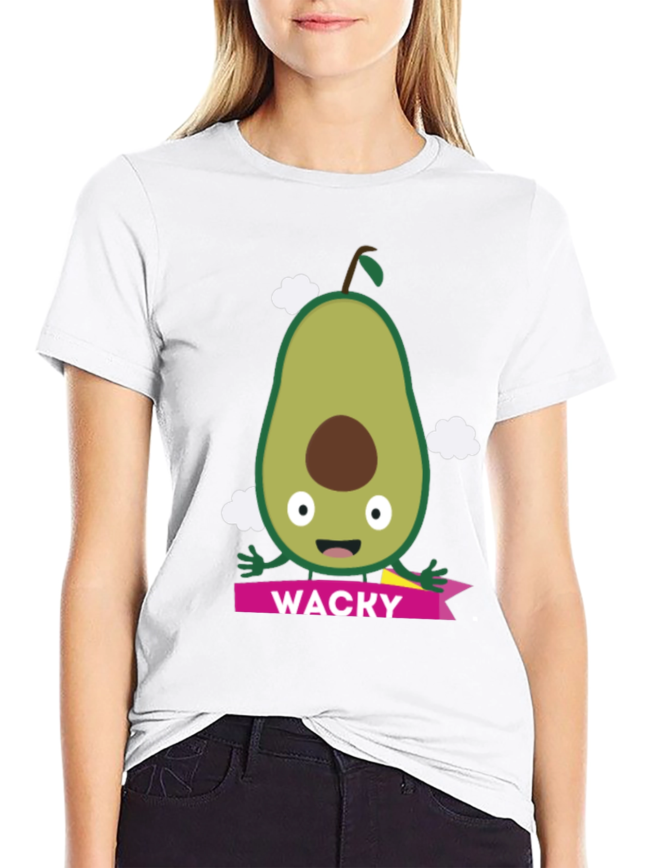 Wacky Avocado Graphic Tee - Fun Foodie T-Shirt