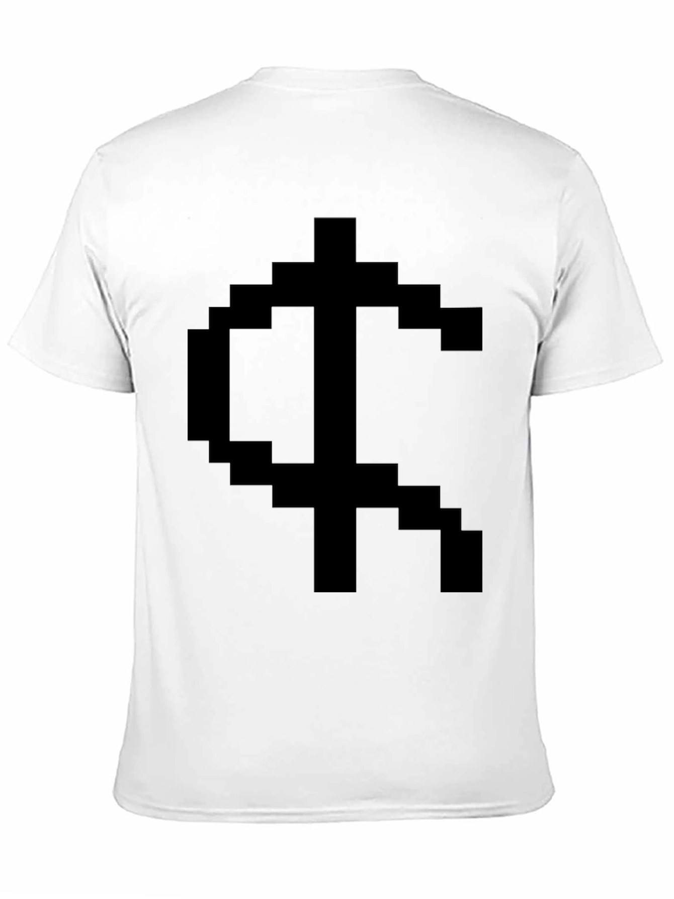Pixelated Symbol Graphic Tee - Black