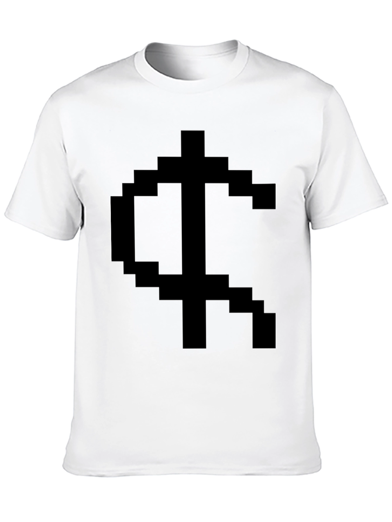 Pixelated Symbol Graphic Tee - Black