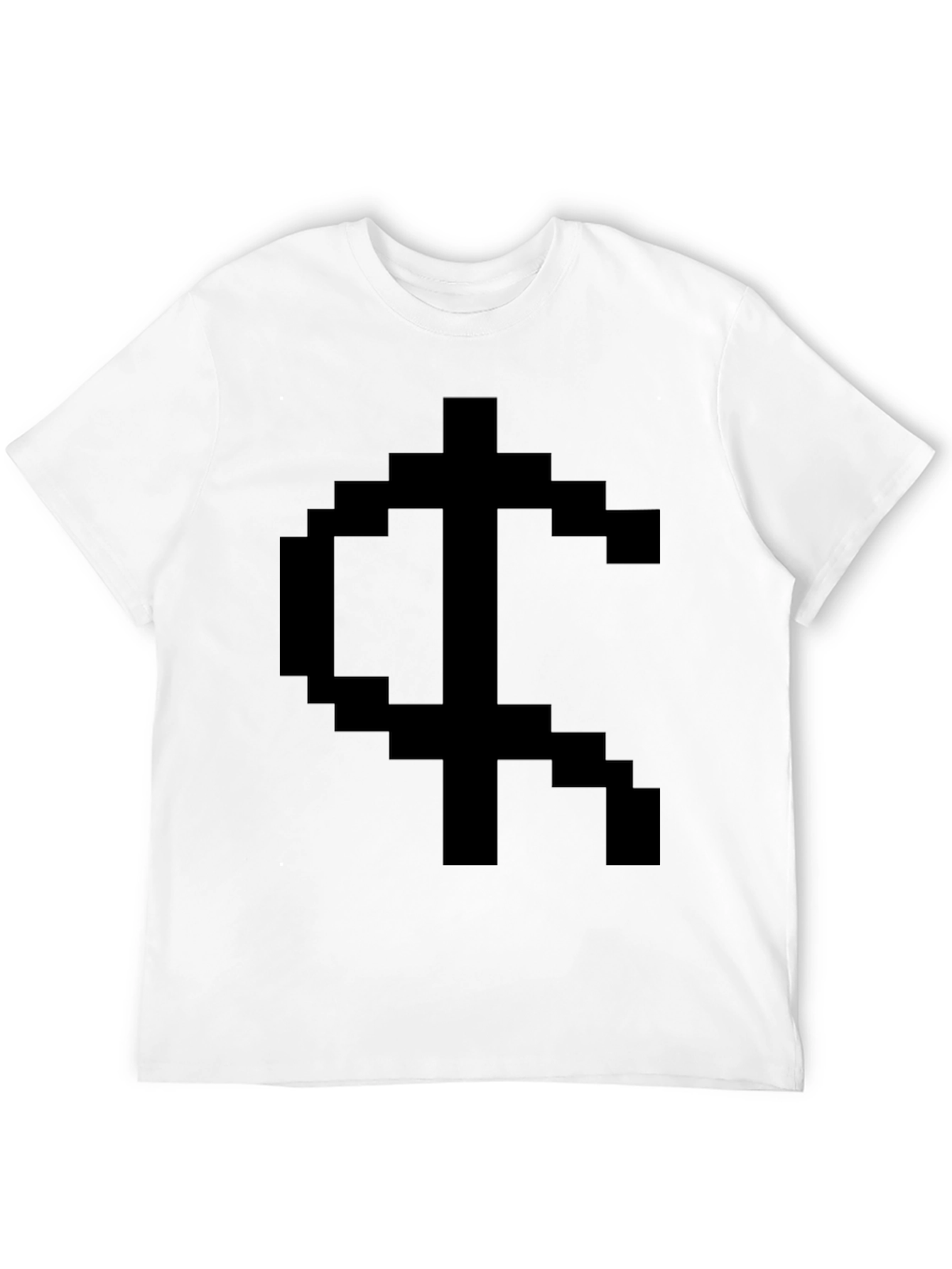 Pixelated Symbol Graphic Tee - Black