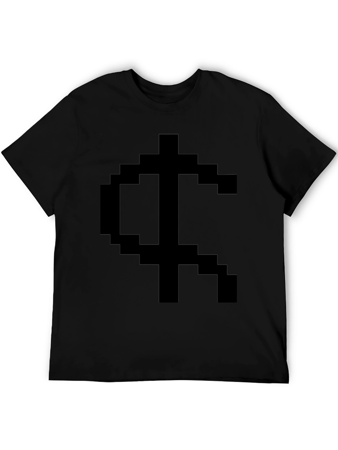 Pixelated Symbol Graphic Tee - Black