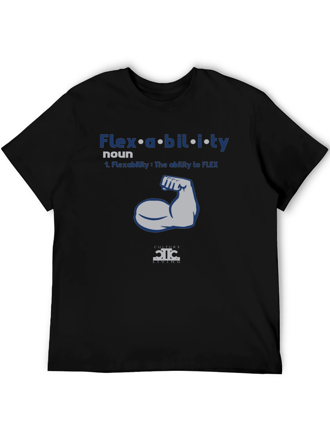 Flexibility Graphic T-Shirt | Mens Black Tee
